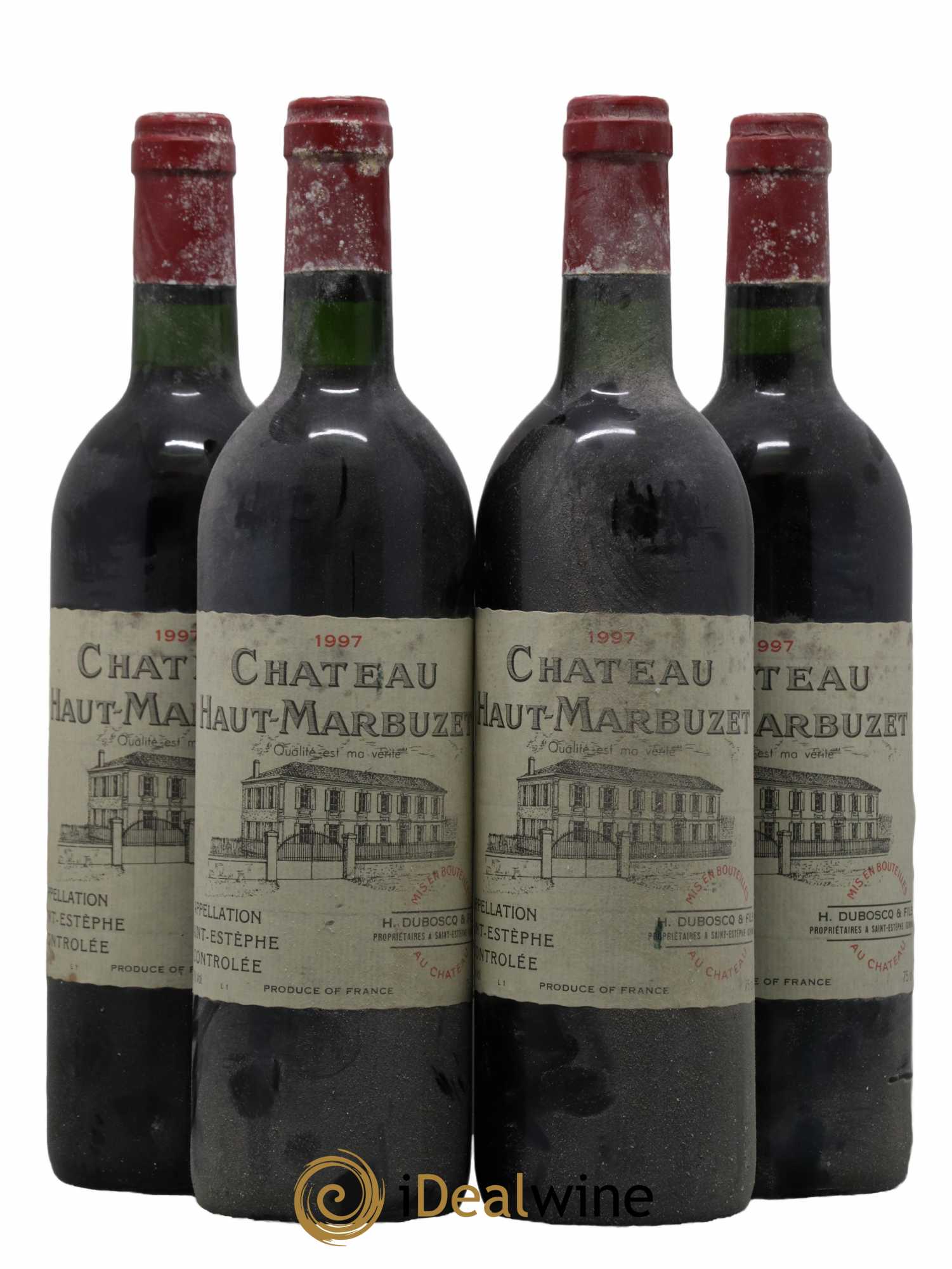 Château Haut Marbuzet 1997 - Lot de 4 bouteilles - 0