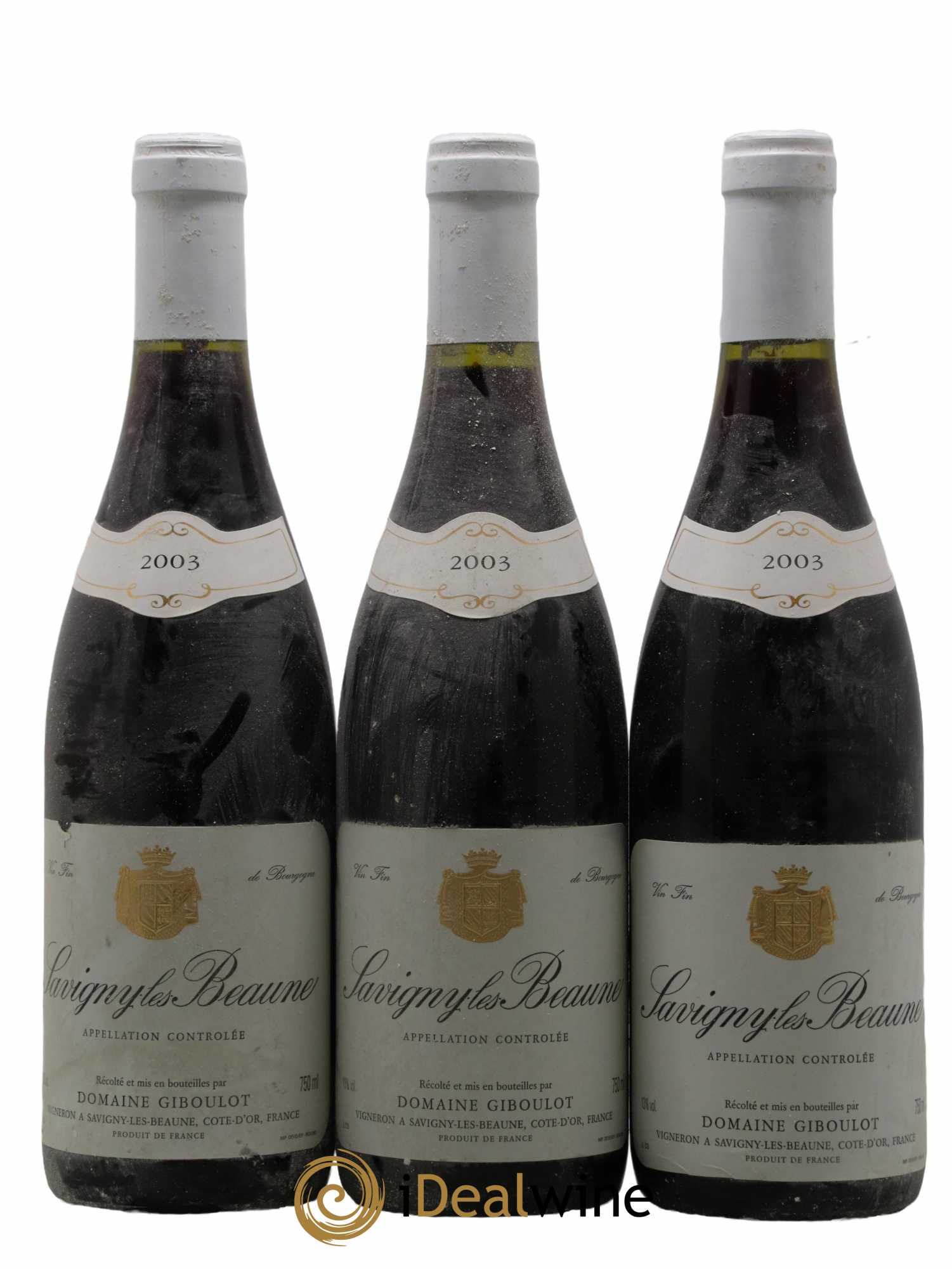 Savigny-lès-Beaune Domaine Giboulot 2003 - Lot de 3 bouteilles - 0