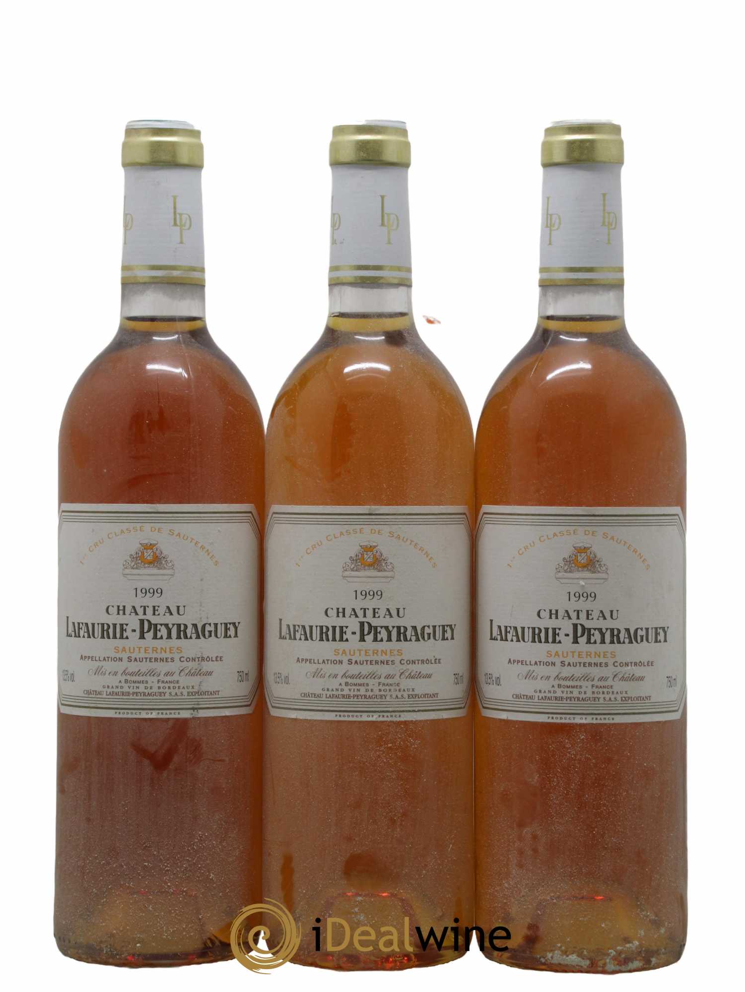 Château Lafaurie-Peyraguey 1er Grand Cru Classé 1999 - Lot de 3 bouteilles - 0