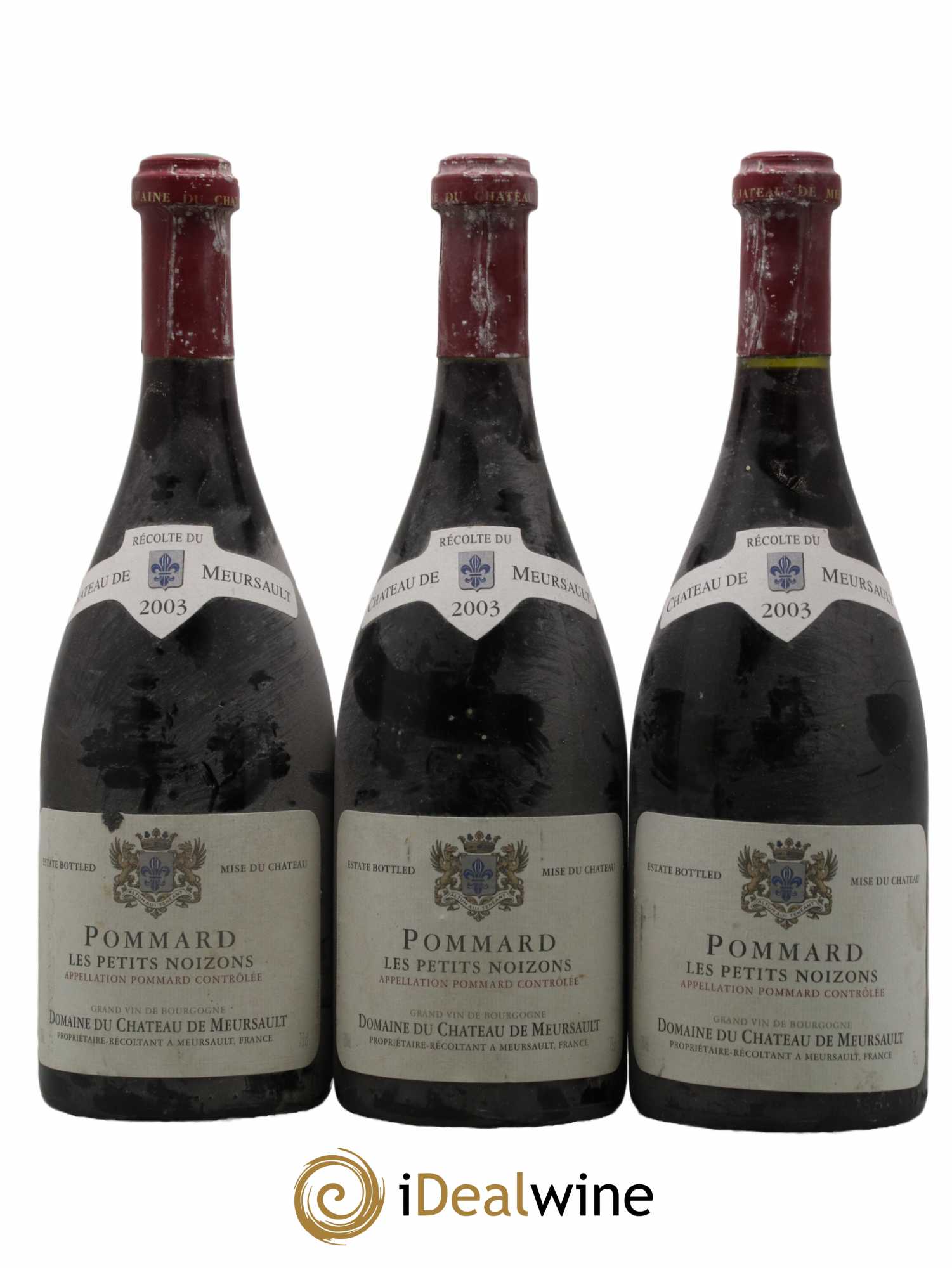 Pommard Les Petits Noizons Château de Meursault 2003 - Lot de 3 bouteilles - 0