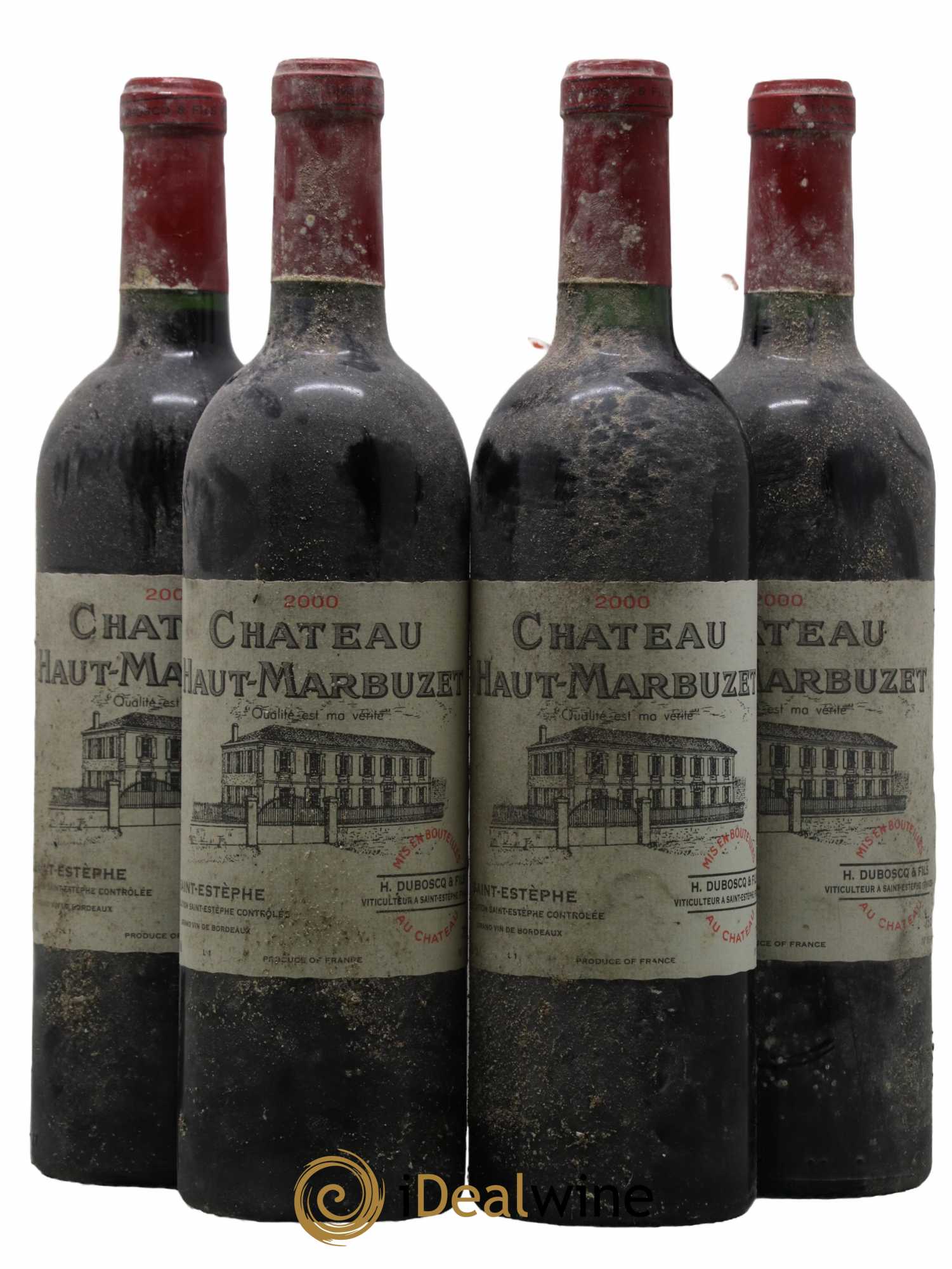 Château Haut Marbuzet 2000 - Lot de 4 bouteilles - 0