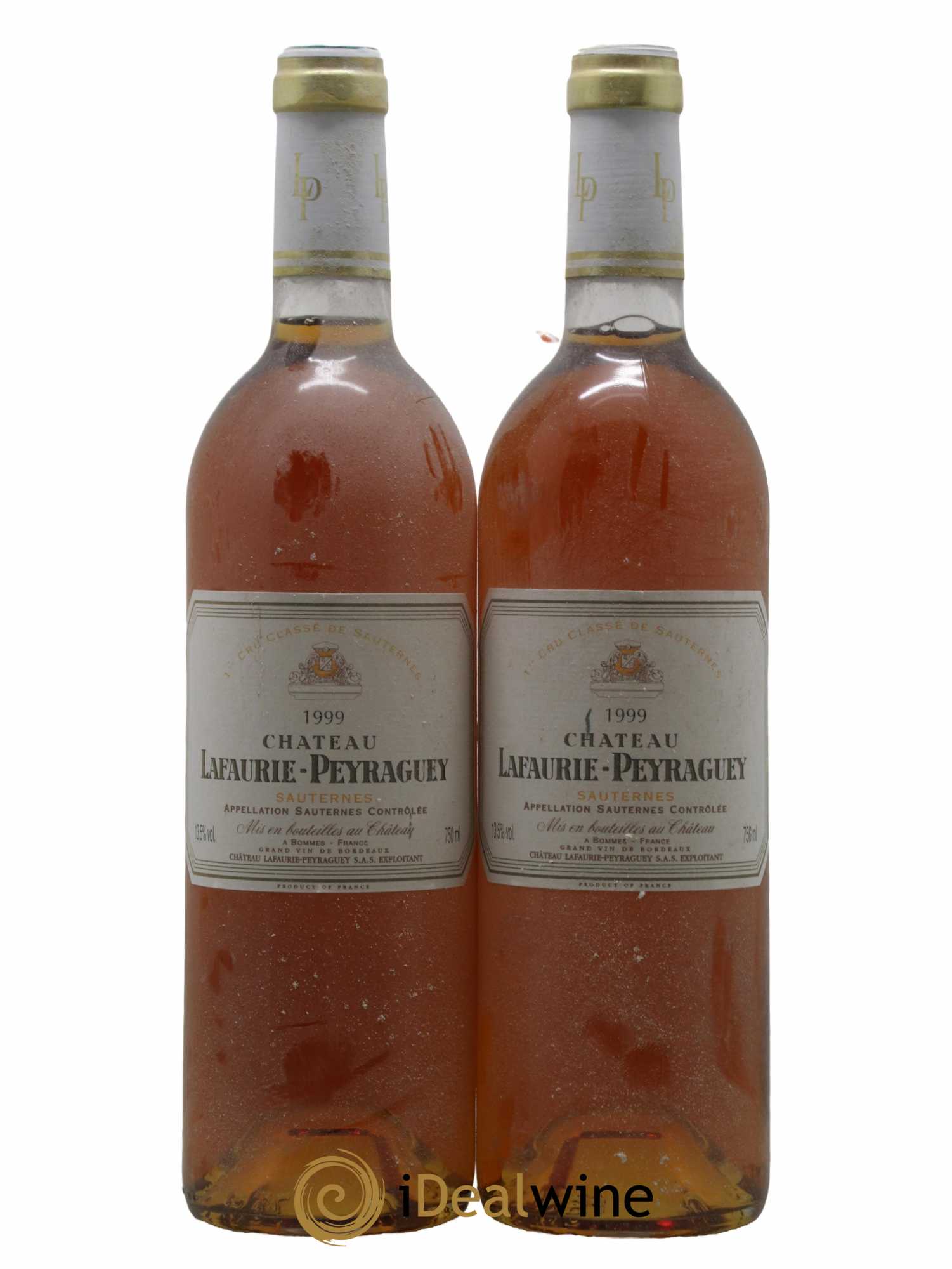 Château Lafaurie-Peyraguey 1er Grand Cru Classé 1999 - Lotto di 2 bottiglie - 0