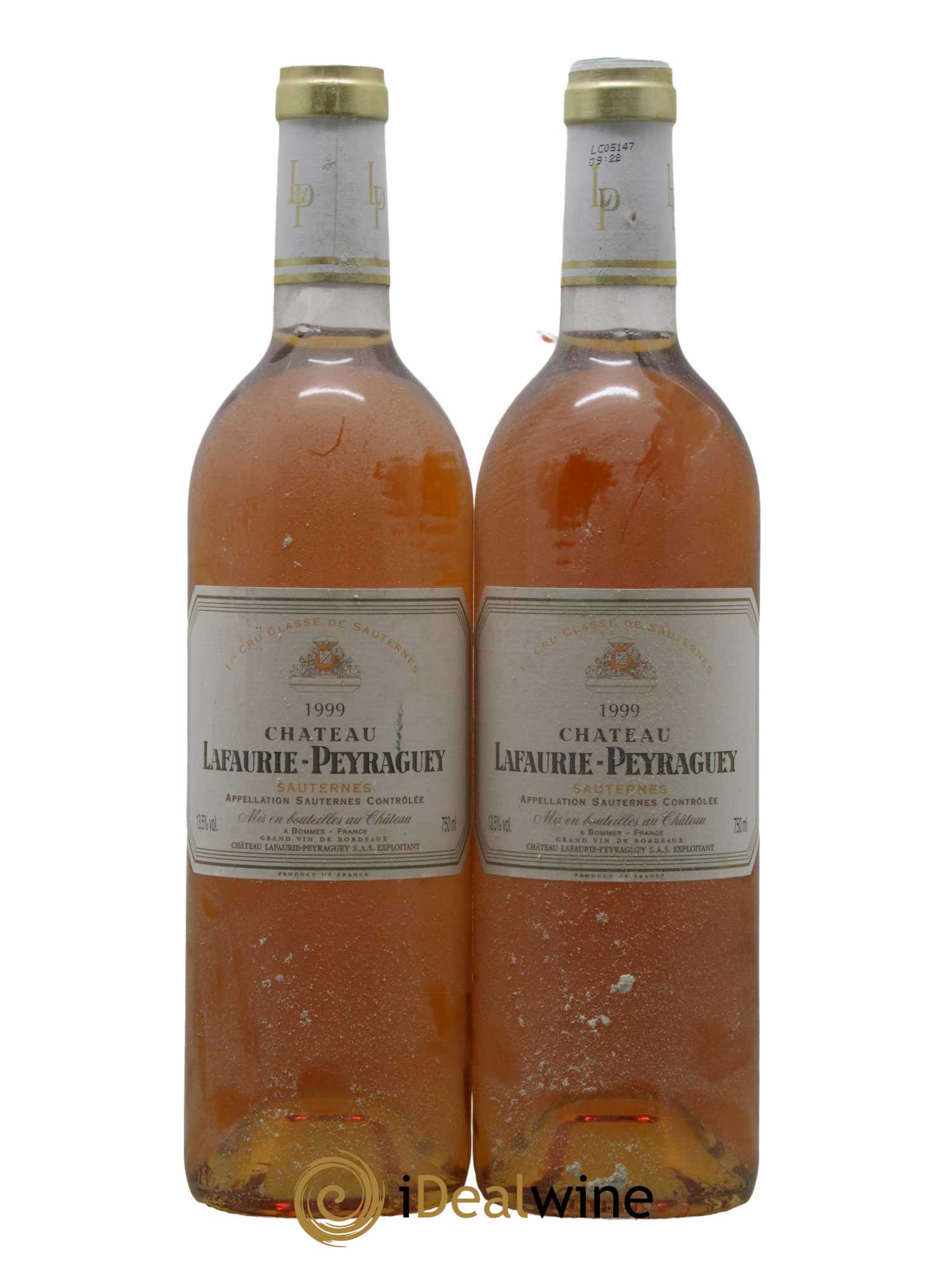 Château Lafaurie-Peyraguey 1er Grand Cru Classé 1999 - Lotto di 2 bottiglie - 0