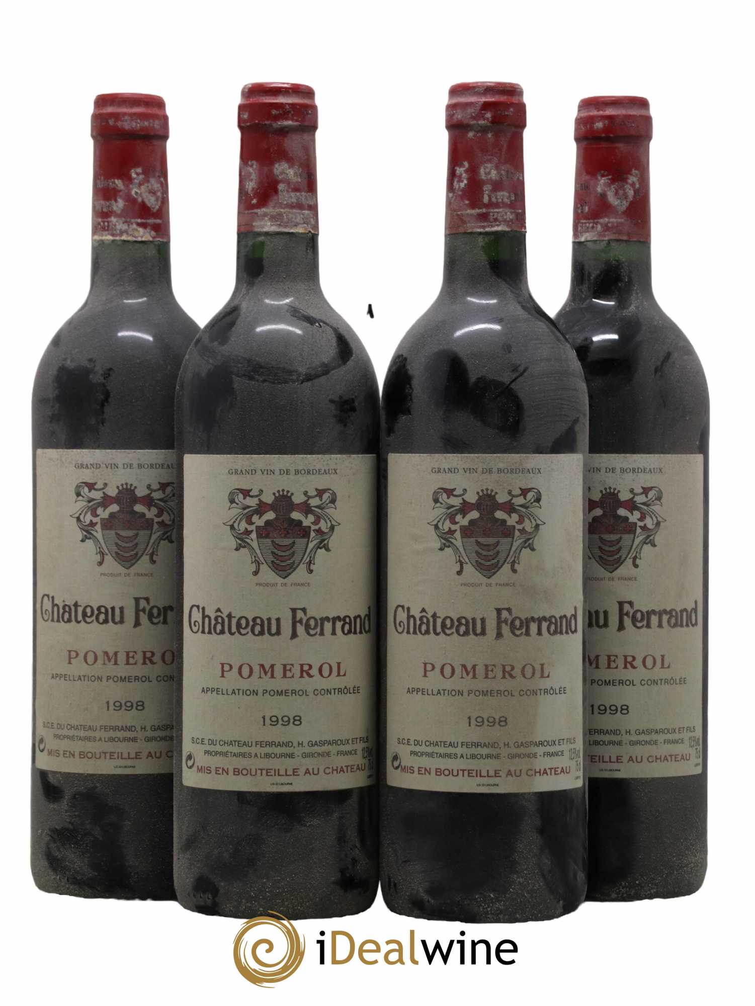 Château Ferrand 1998 - Lot de 4 bouteilles - 0