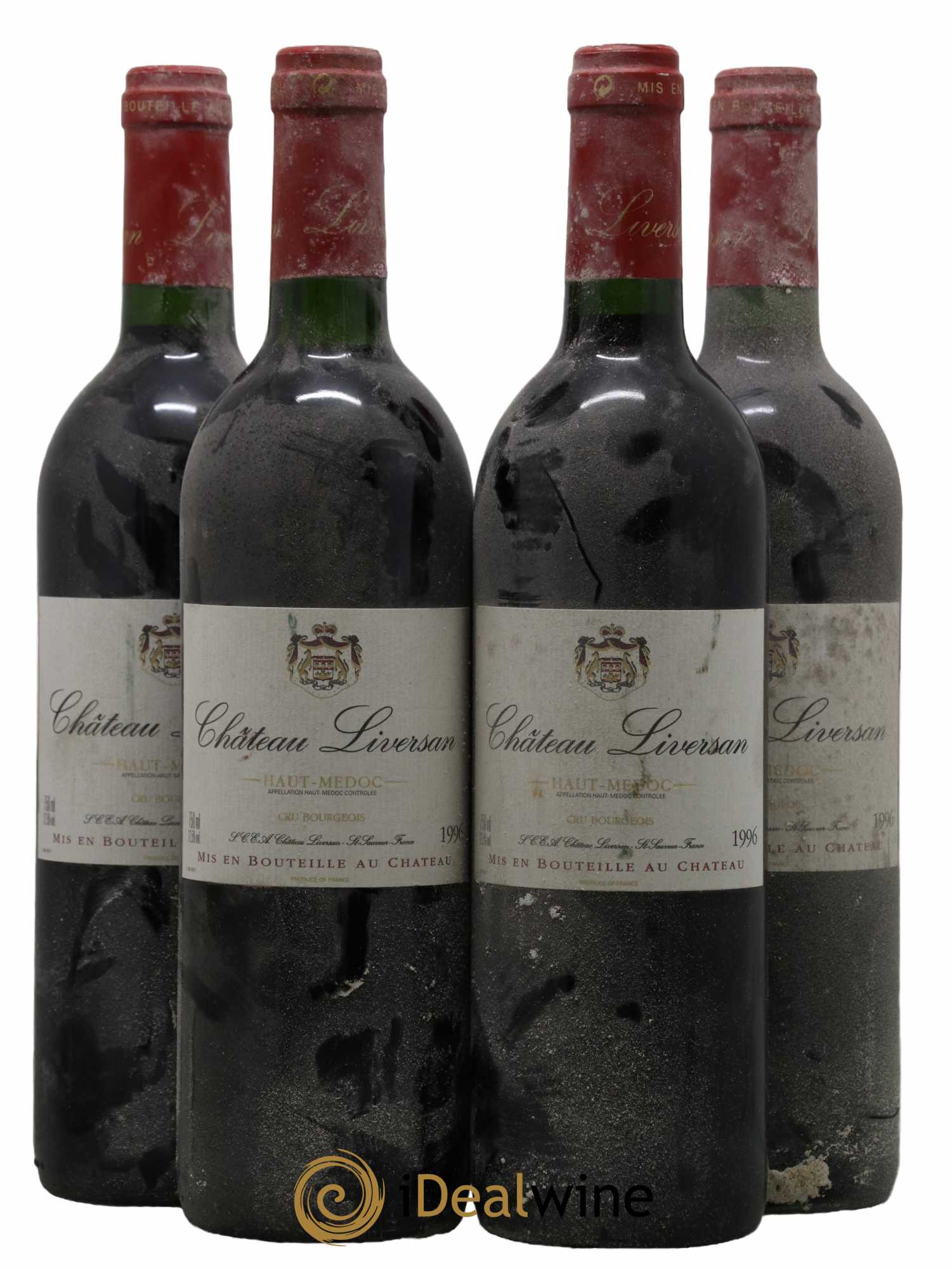Château Liversan Cru Bourgeois 1996 - Lot de 4 bouteilles - 0