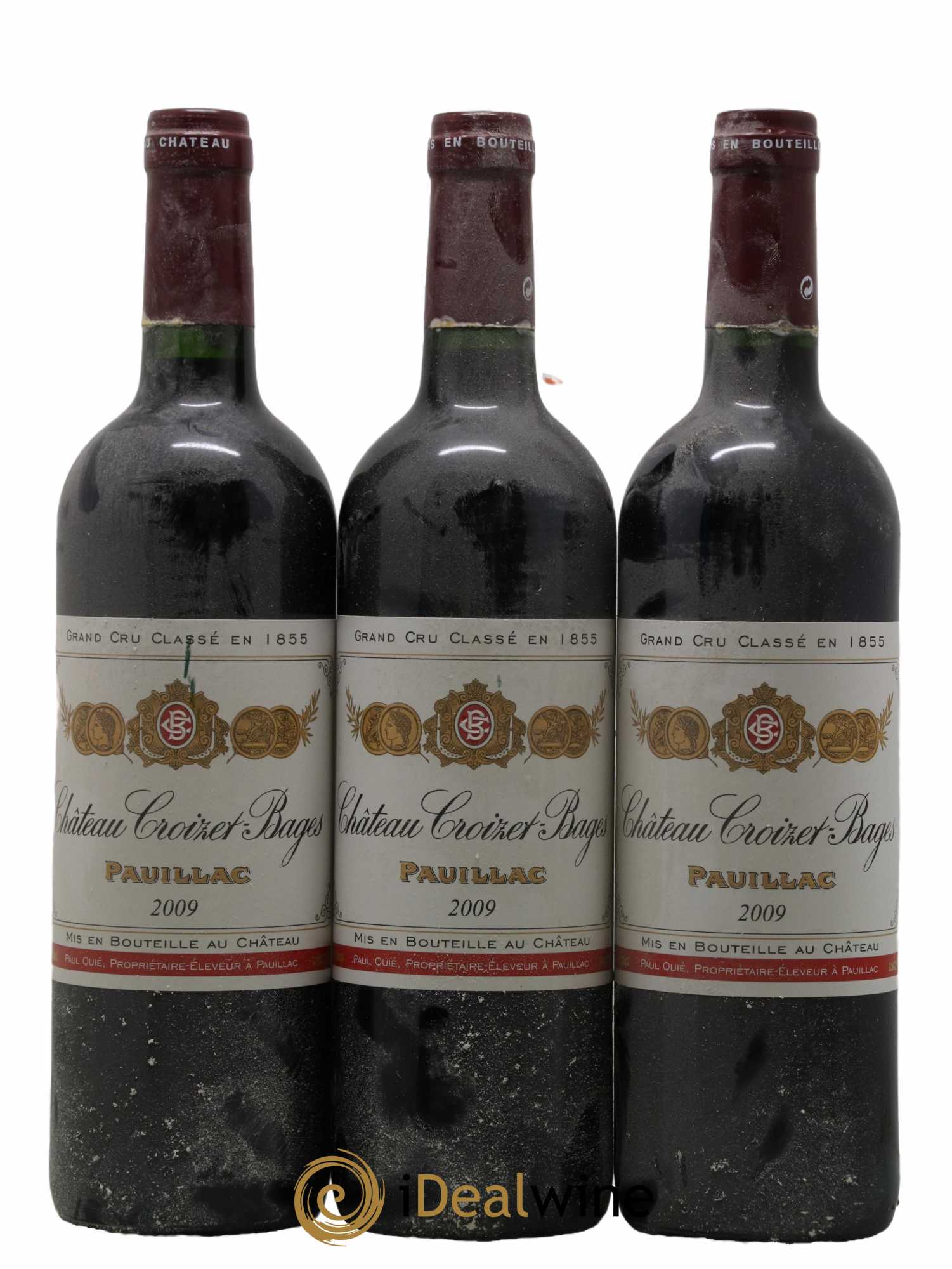 Château Croizet Bages 5ème Grand Cru Classé 2009 - Lot de 3 bouteilles - 0