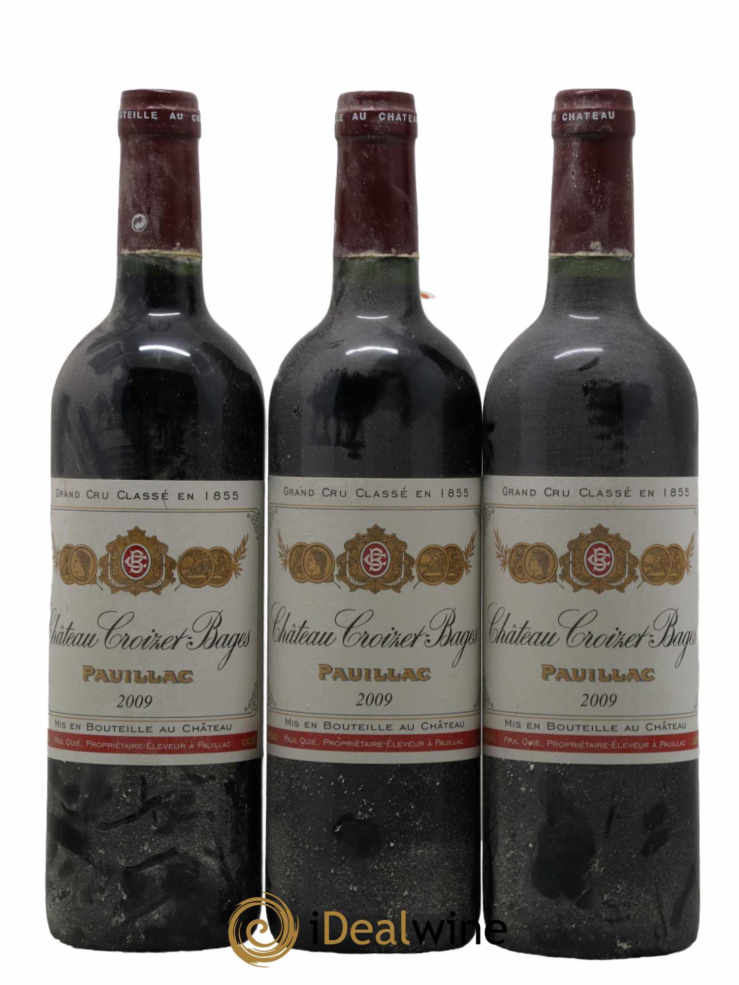 Château Croizet Bages 5ème Grand Cru Classé 2009 - Lot de 3 bouteilles - 0
