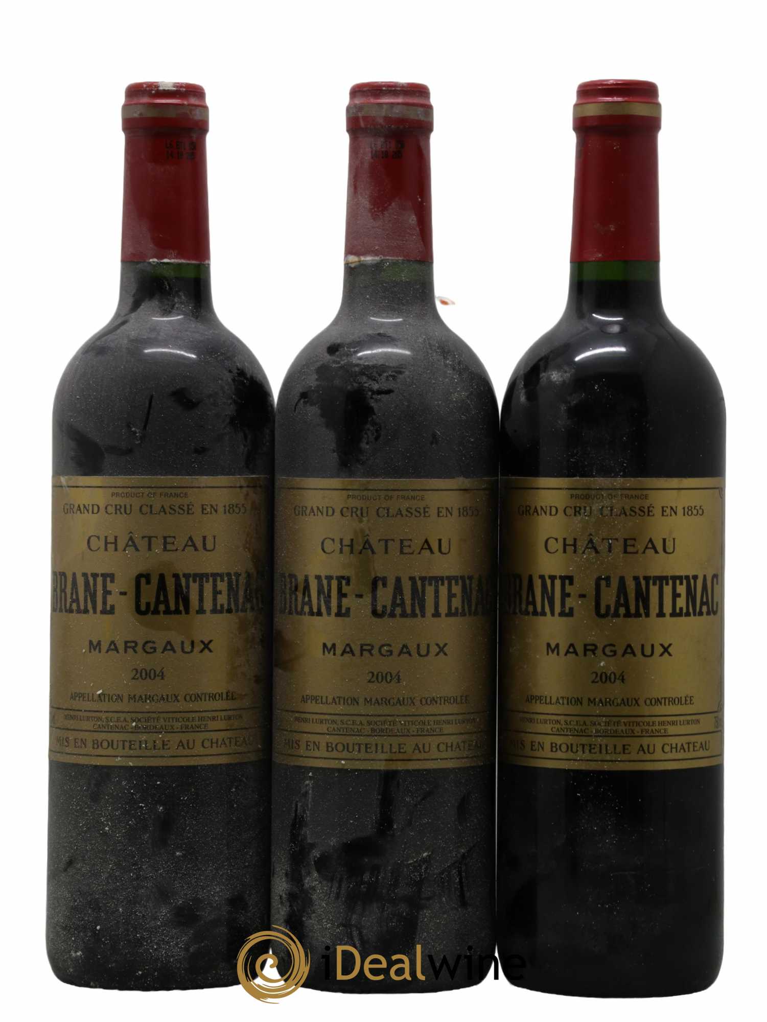 Château Brane Cantenac 2ème Grand Cru Classé 2004 - Lot de 3 bouteilles - 0