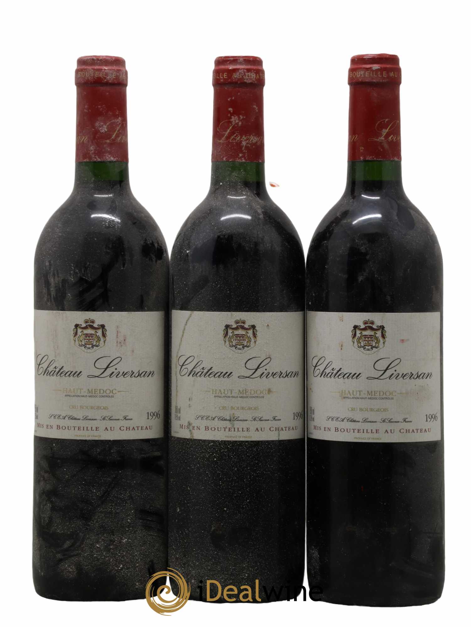 Château Liversan Cru Bourgeois 1996 - Lot de 3 bouteilles - 0