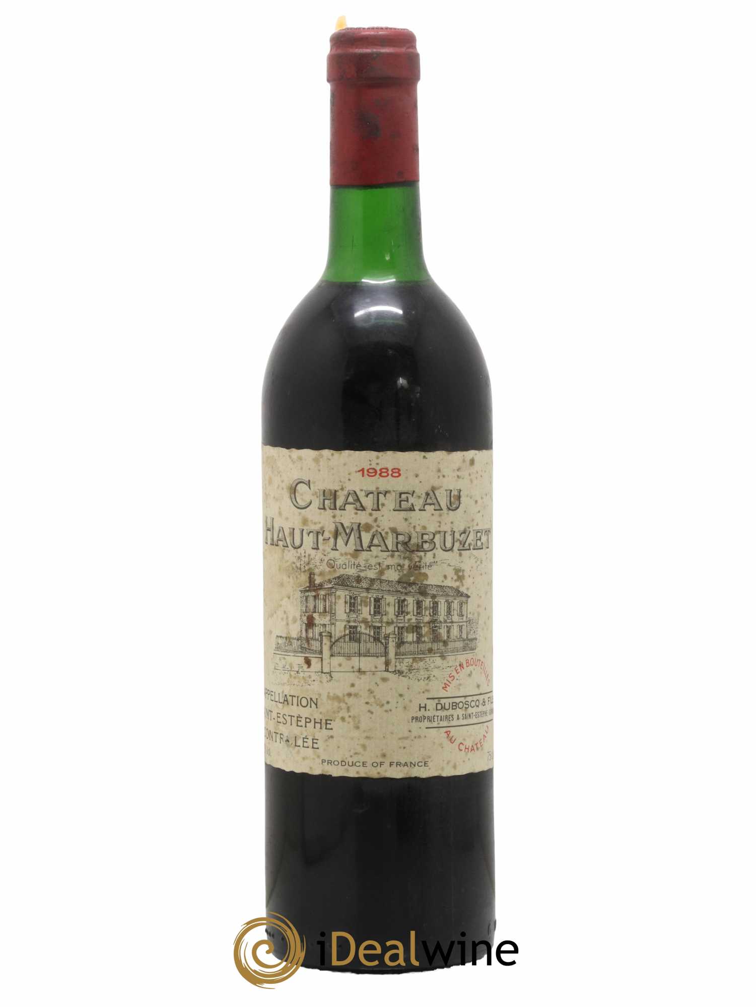 Château Haut Marbuzet 1988 - Lot de 1 bouteille - 0