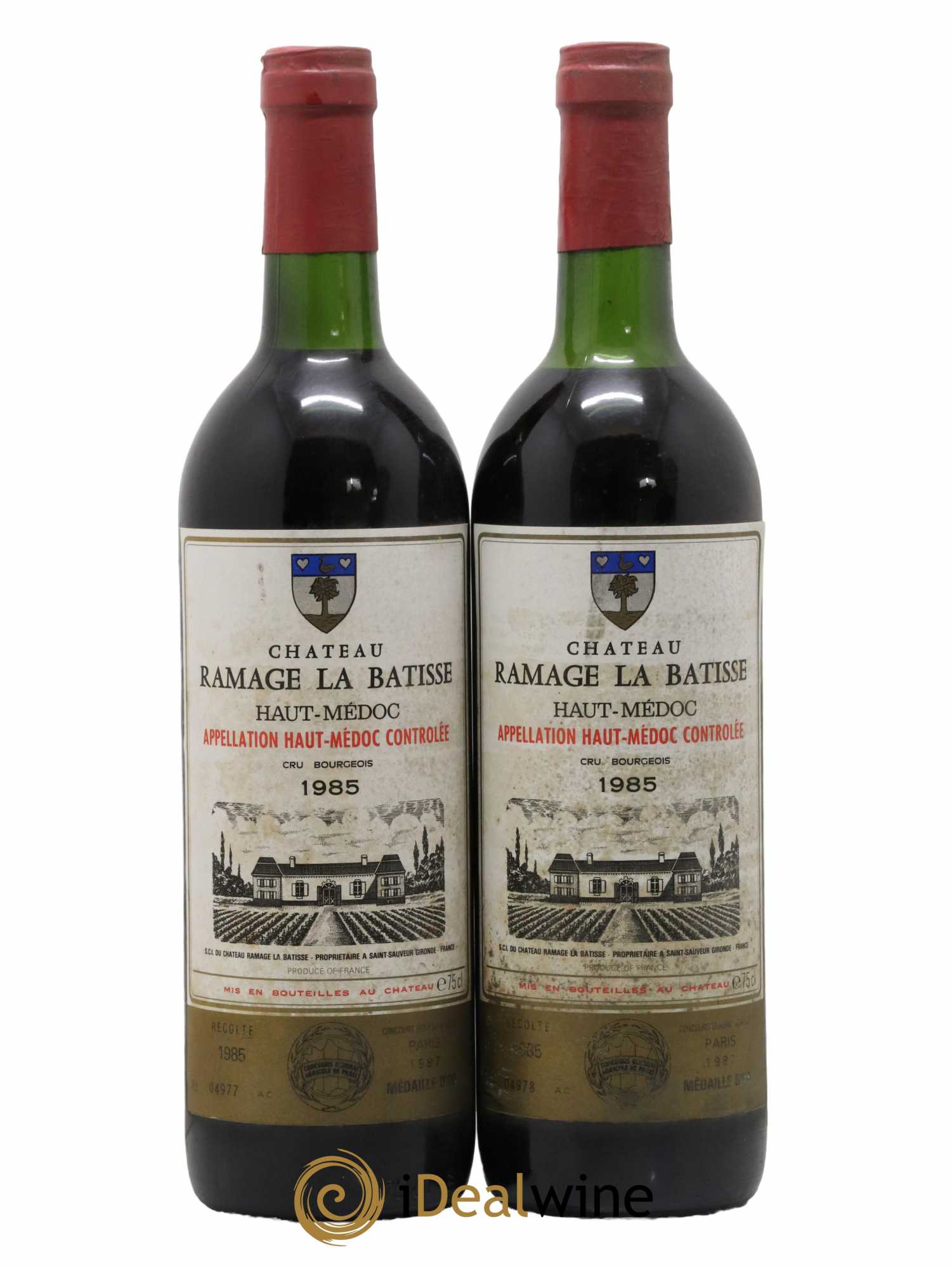 Château Ramage la Bâtisse Cru Bourgeois 1985 - Lot de 2 bouteilles - 0