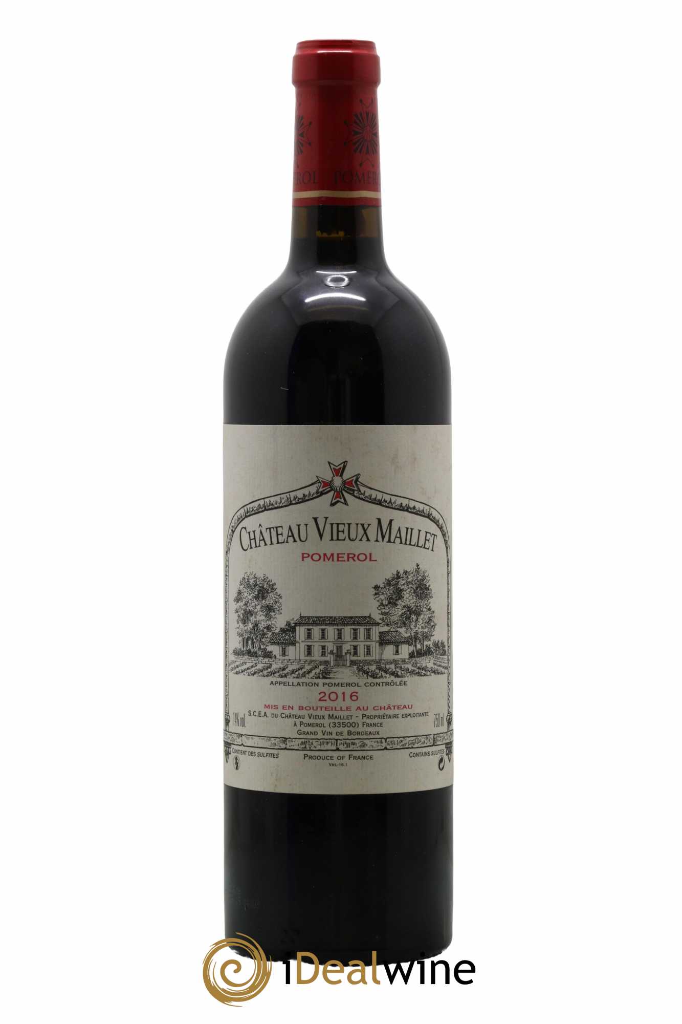 Château Vieux Maillet 2016 - Lot de 1 bouteille - 0
