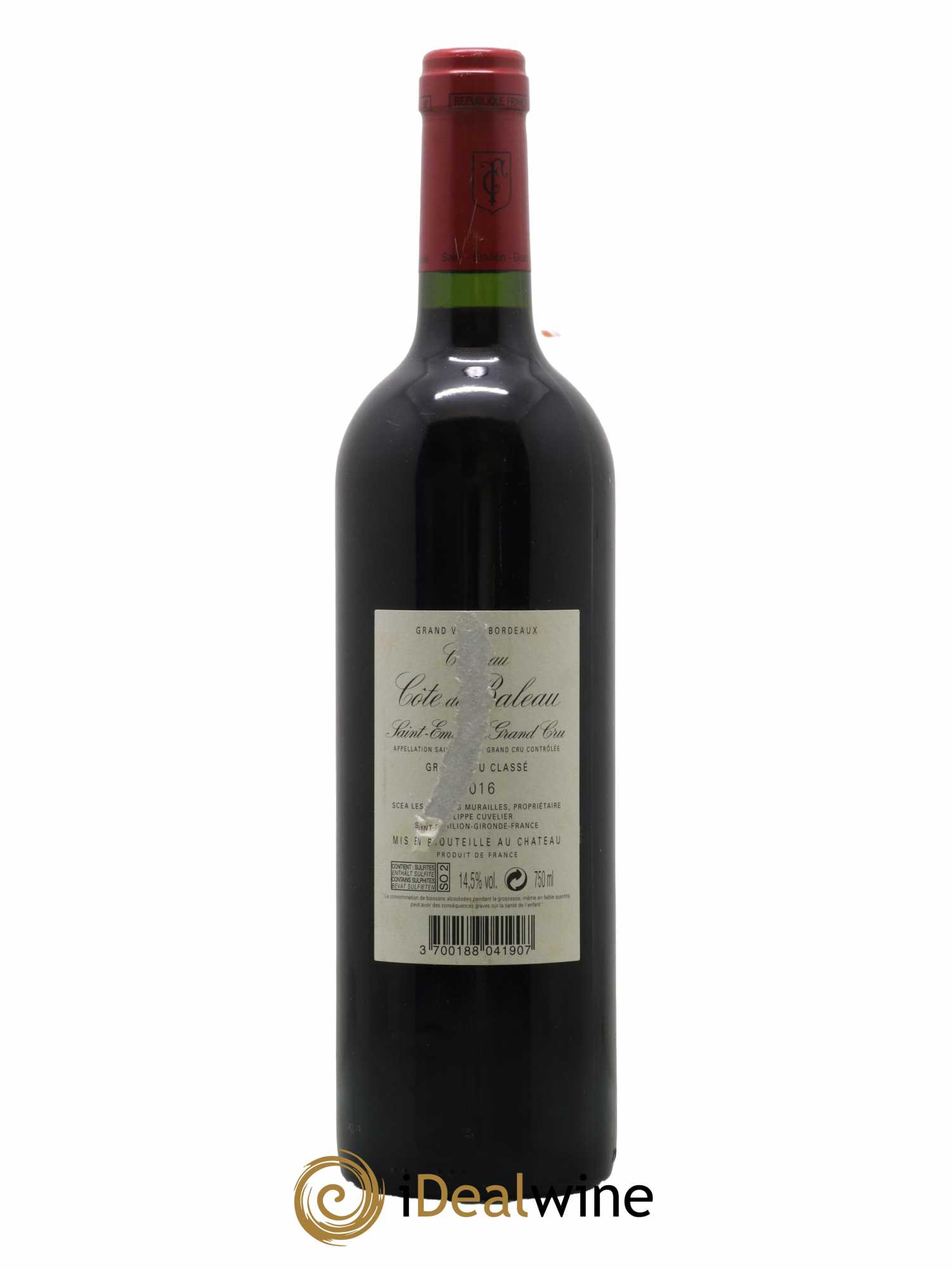 Château Côte de Baleau Grand Cru Classé 2016 - Lot de 1 bouteille - 1