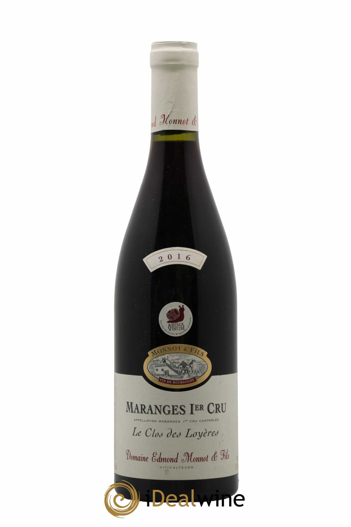 Maranges 1er Cru Clos des Loyères Domaine Monnot 2016 - Lot de 1 bouteille - 0