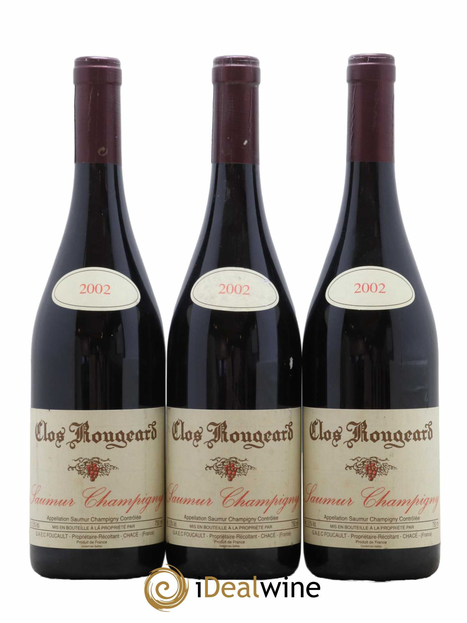 Saumur-Champigny Clos Rougeard 2002 - Lot de 3 bouteilles - 0