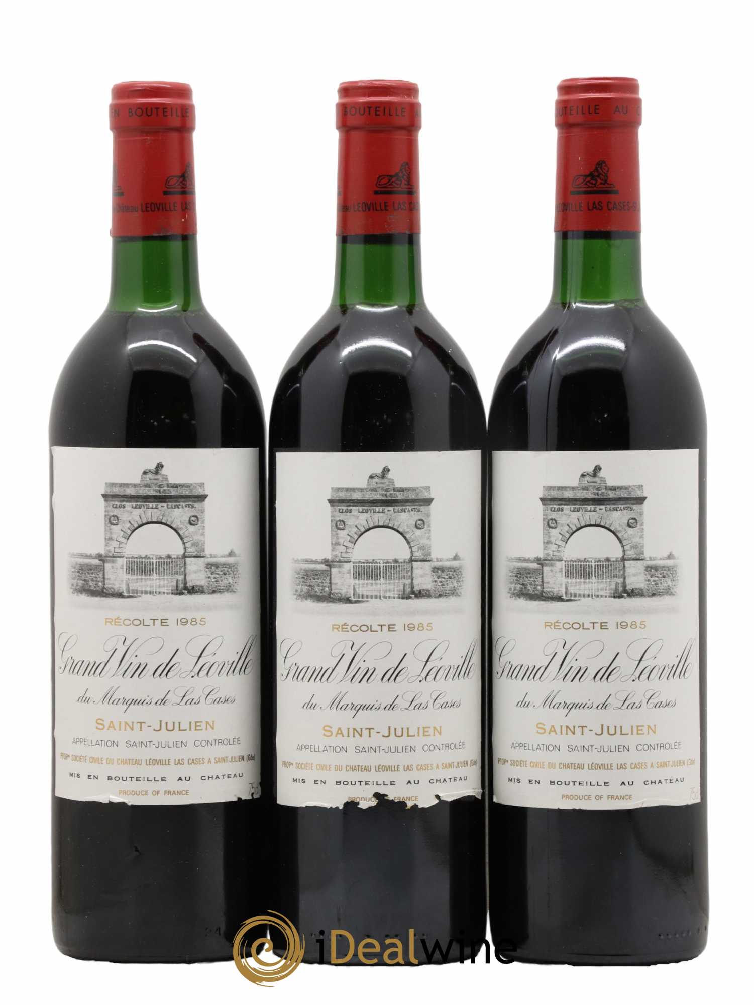 Château Léoville Las Cases 2ème Grand Cru Classé 1985 - Lot de 3 bouteilles - 0