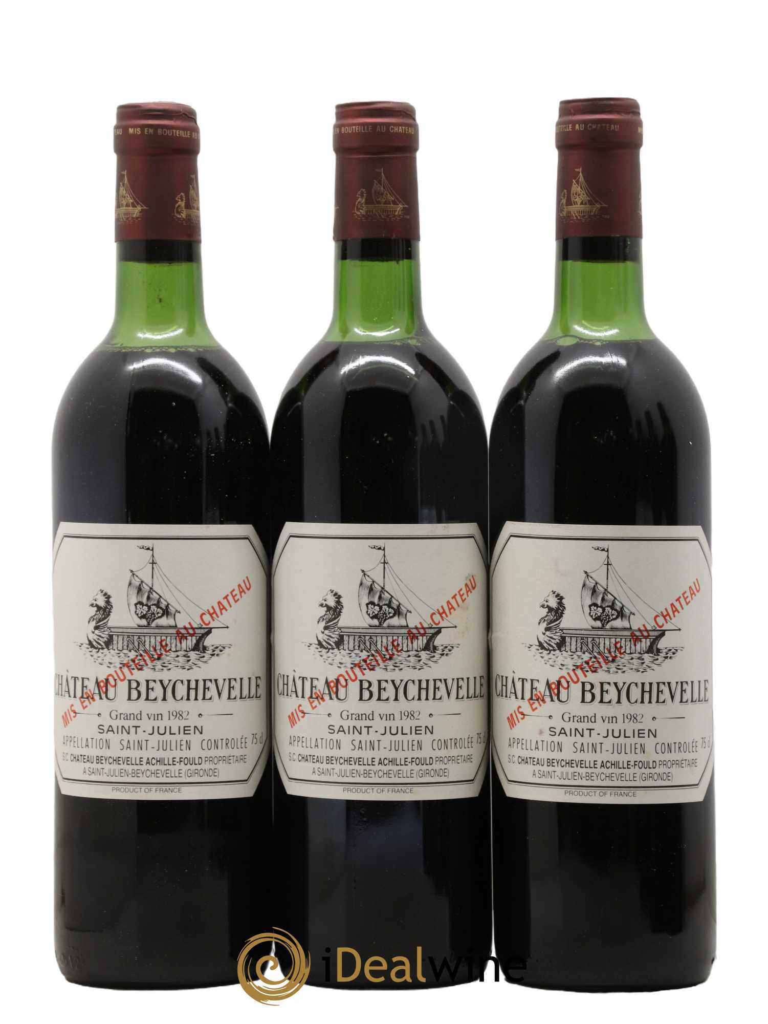 Château Beychevelle 4ème Grand Cru Classé 1982 - Lot de 6 bouteilles - 1