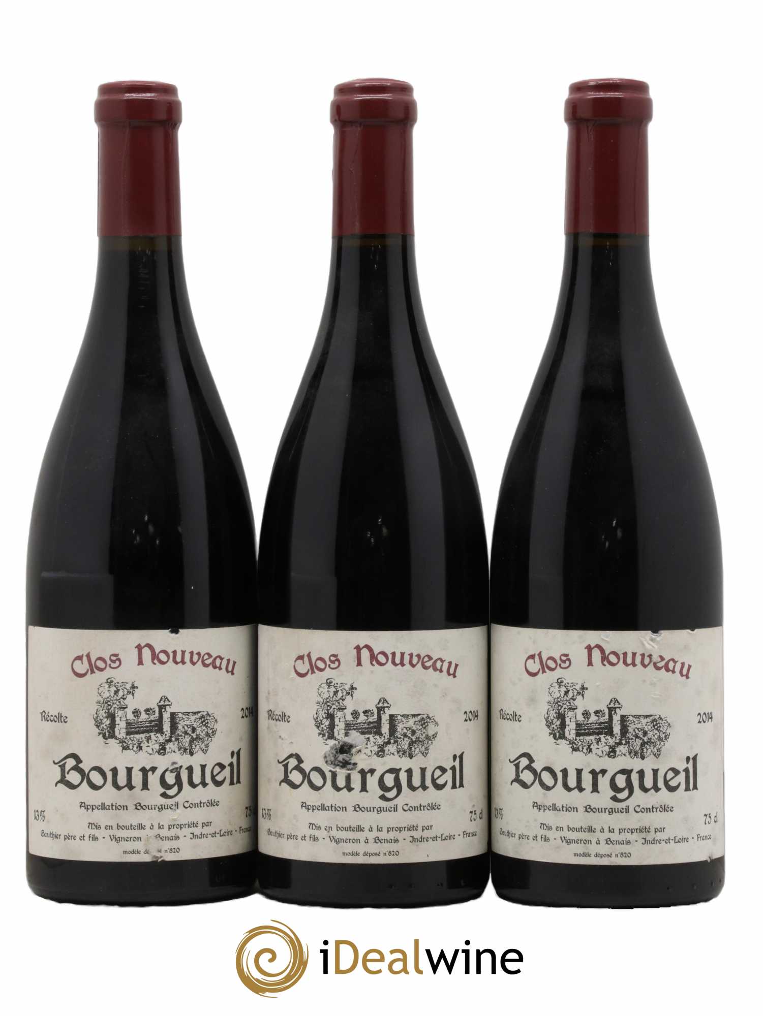 Bourgueil Clos Nouveau Domaine du Bel Air 2014 - Lot de 3 bouteilles - 0