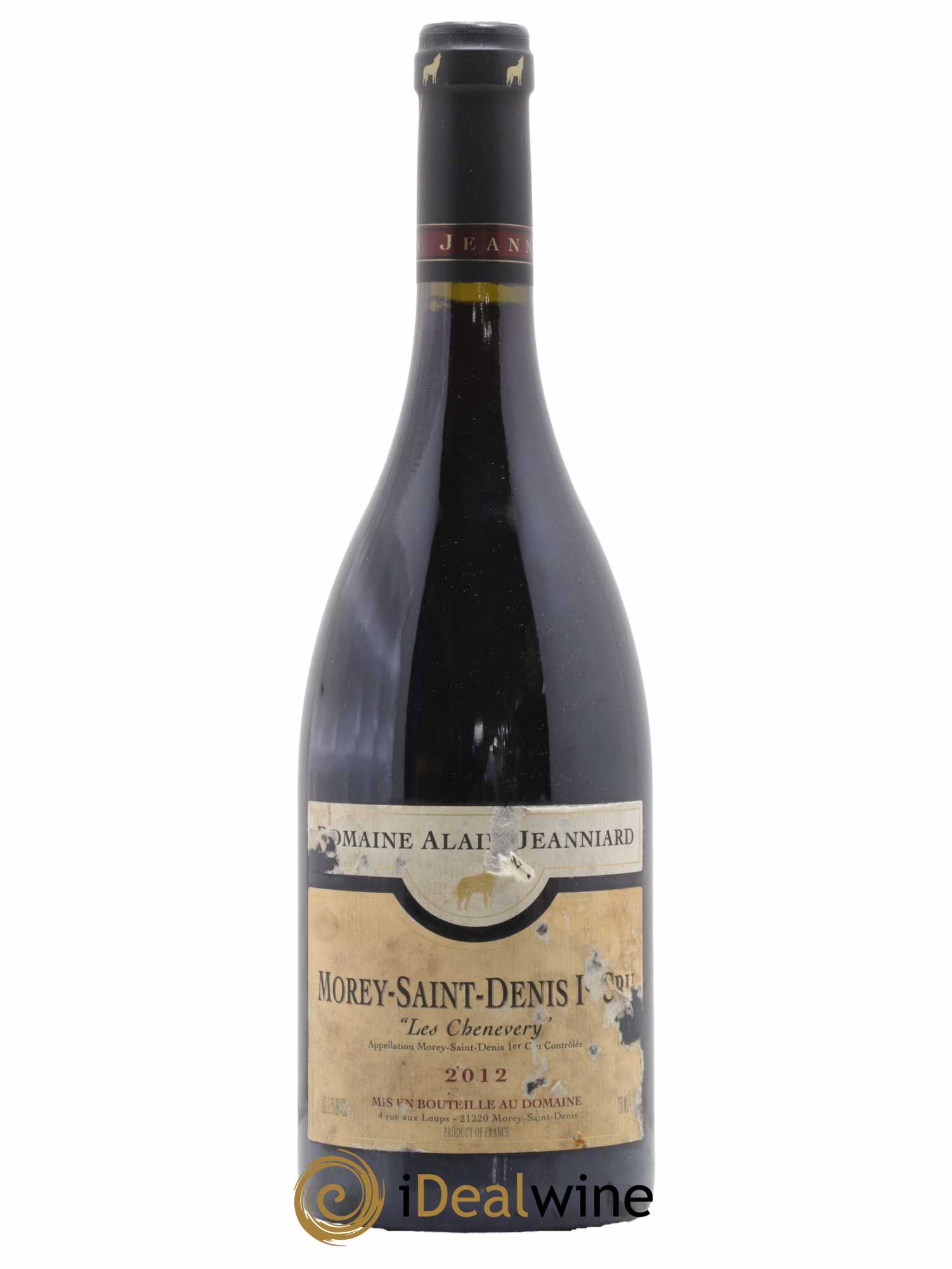 Morey-Saint-Denis 1er Cru Les Chenevery Alain Jeanniard 2012 - Lot de 1 bouteille - 0