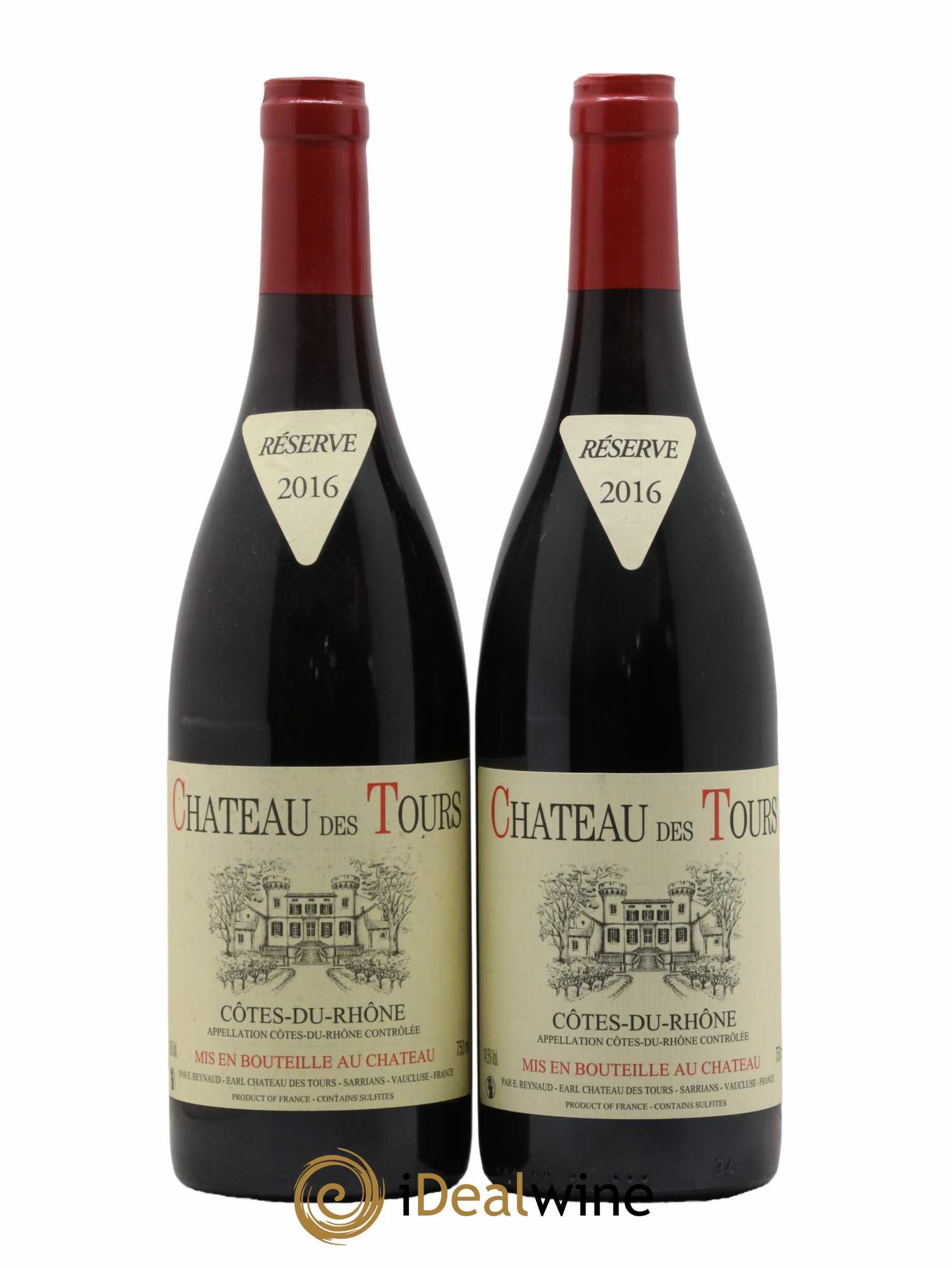 Côtes-du-Rhône Château des Tours Emmanuel Reynaud 2016 - Lot de 2 bouteilles - 0