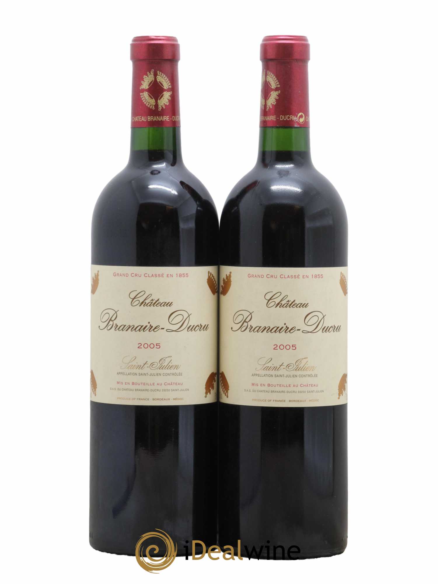 Château Branaire Ducru 4ème Grand Cru Classé 2005 - Lot de 2 bouteilles - 0