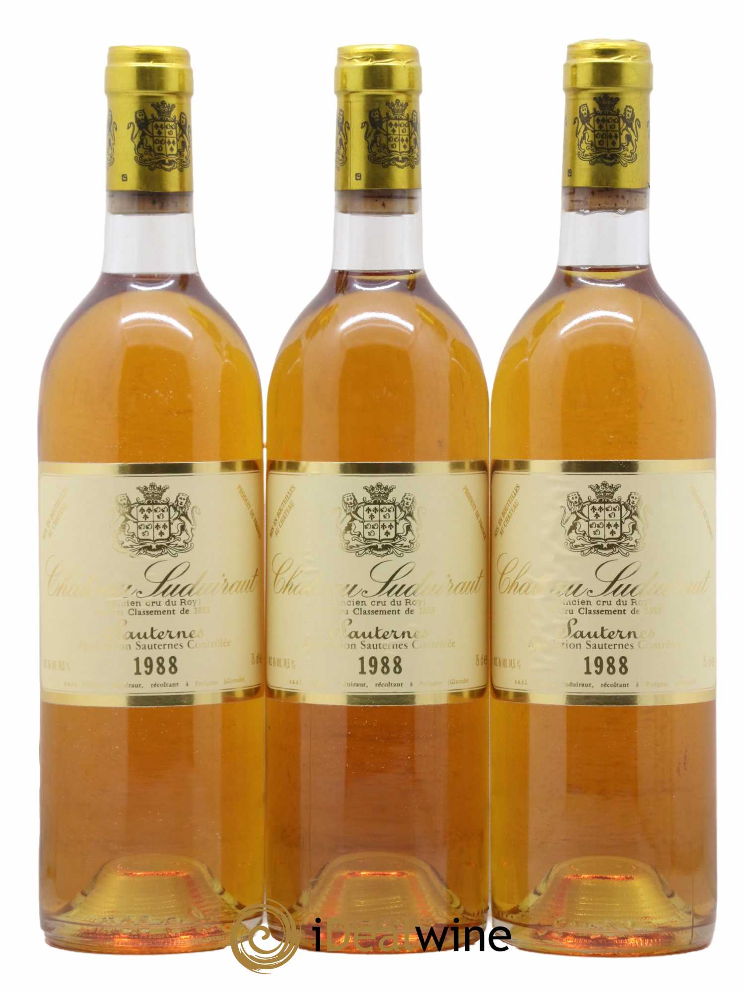 Château Suduiraut 1er Grand Cru Classé 1988 - Lotto di 3 bottiglie - 0
