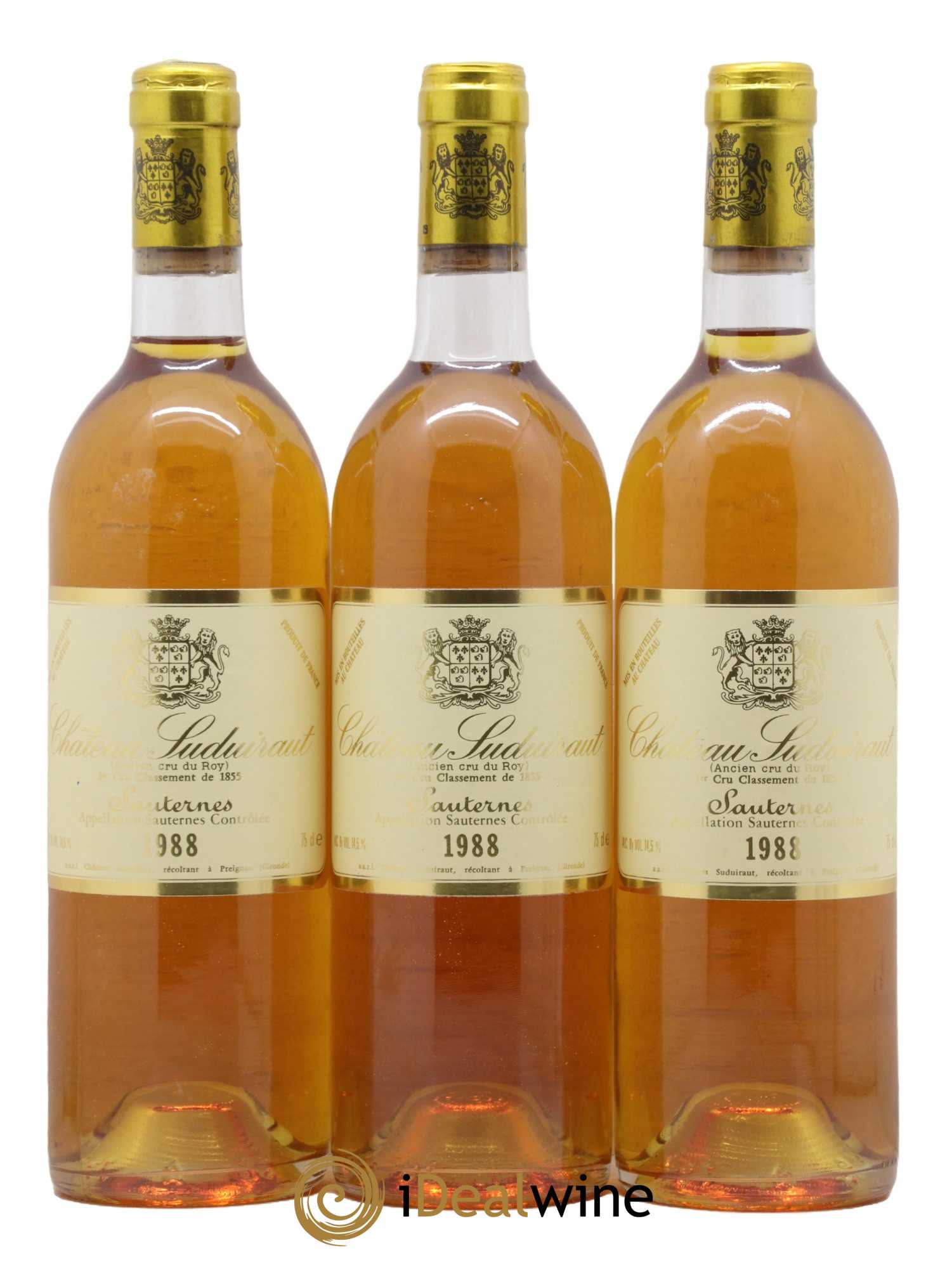 Château Suduiraut 1er Grand Cru Classé 1988 - Lotto di 3 bottiglie - 0