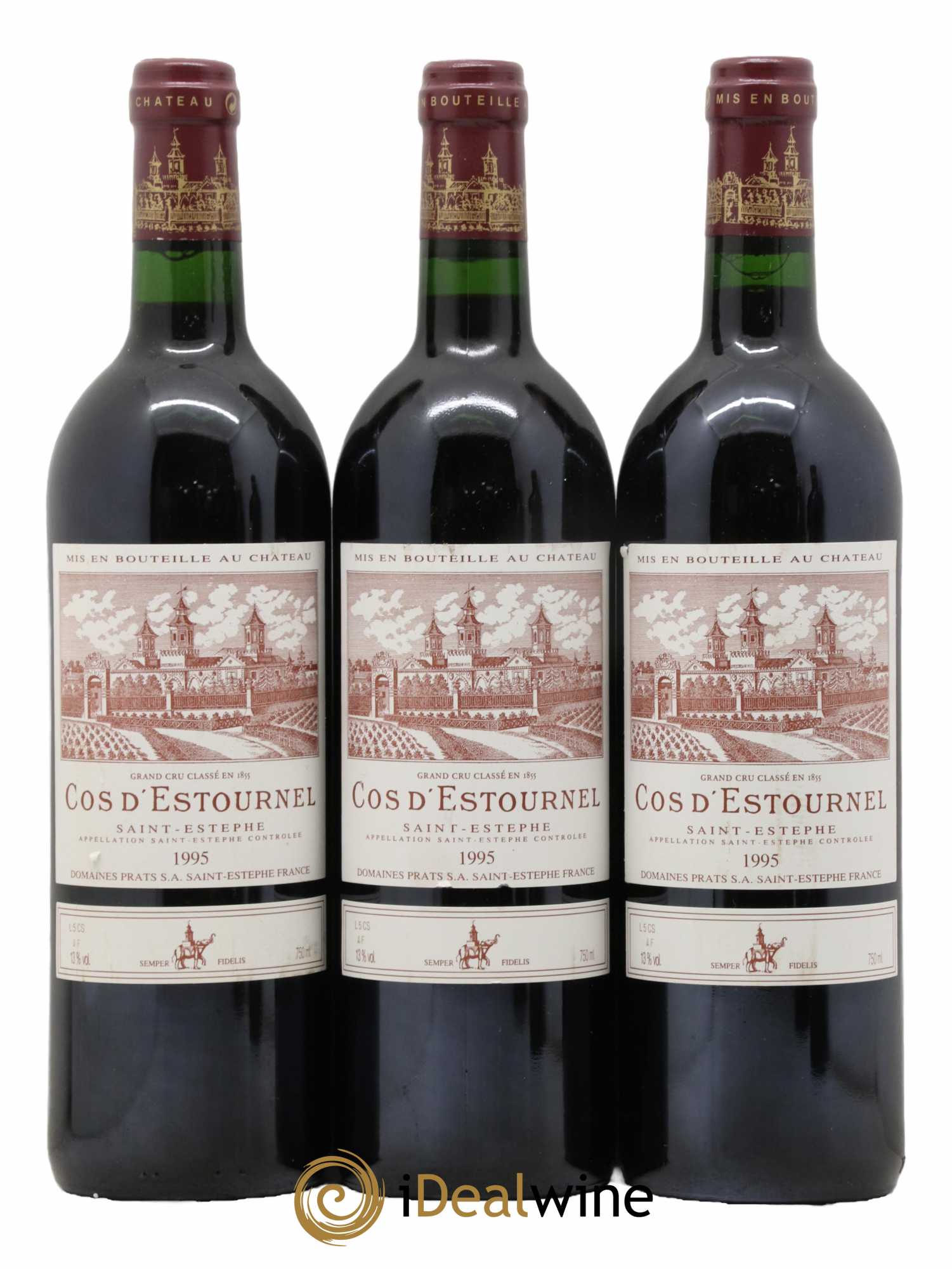 Cos d'Estournel 2ème Grand Cru Classé 1995 - Lot de 3 bouteilles - 0