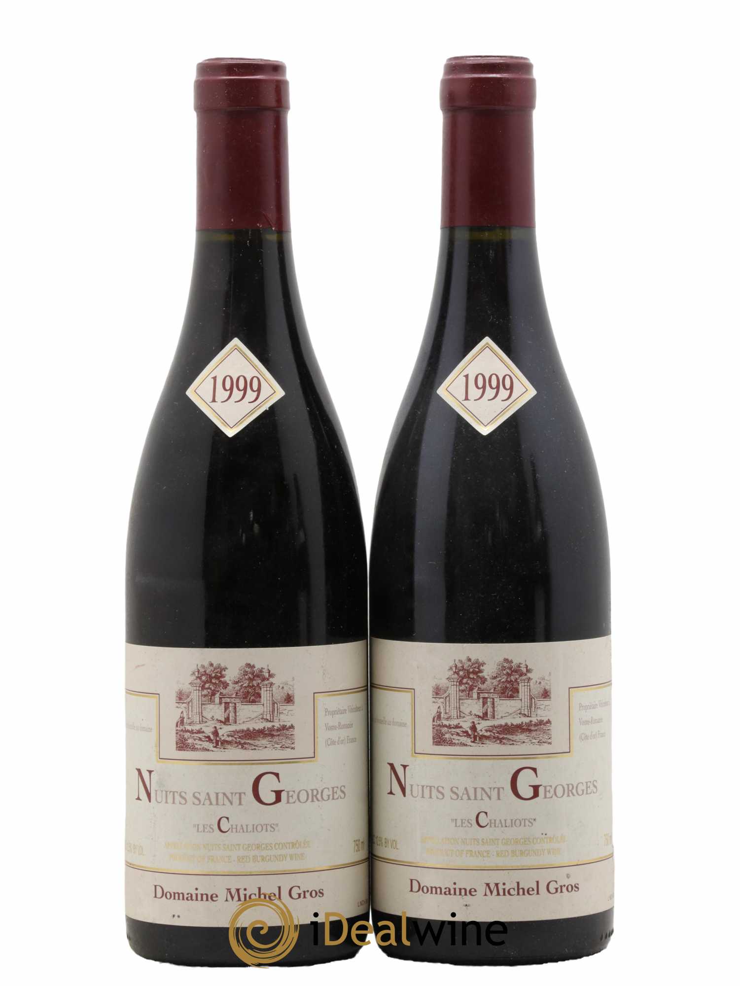 Nuits-Saint-Georges Les Chaillots Domaine Michel Gros 1999 - Lot de 2 bouteilles - 0