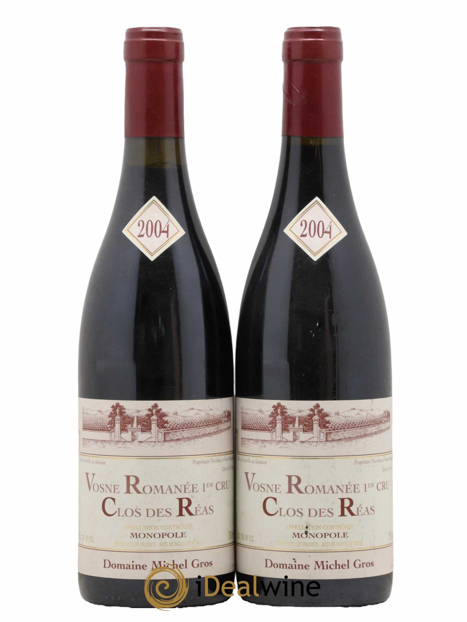 Vosne-Romanée 1er Cru Clos des Réas Michel Gros 2004 - Lot de 2 bouteilles - 0