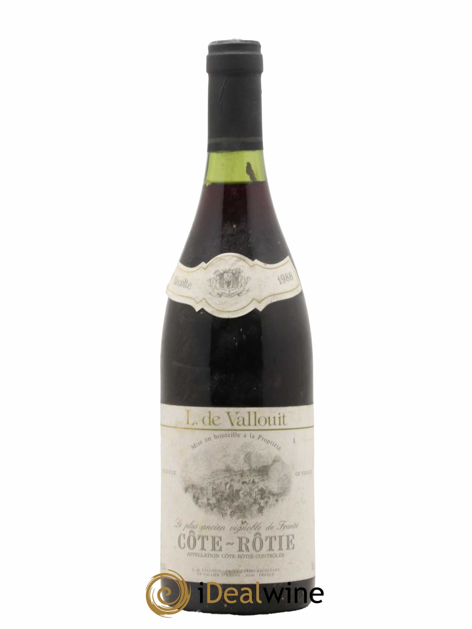 Côte-Rôtie Domaine De Vallouit 1988 - Lot de 1 bouteille - 0