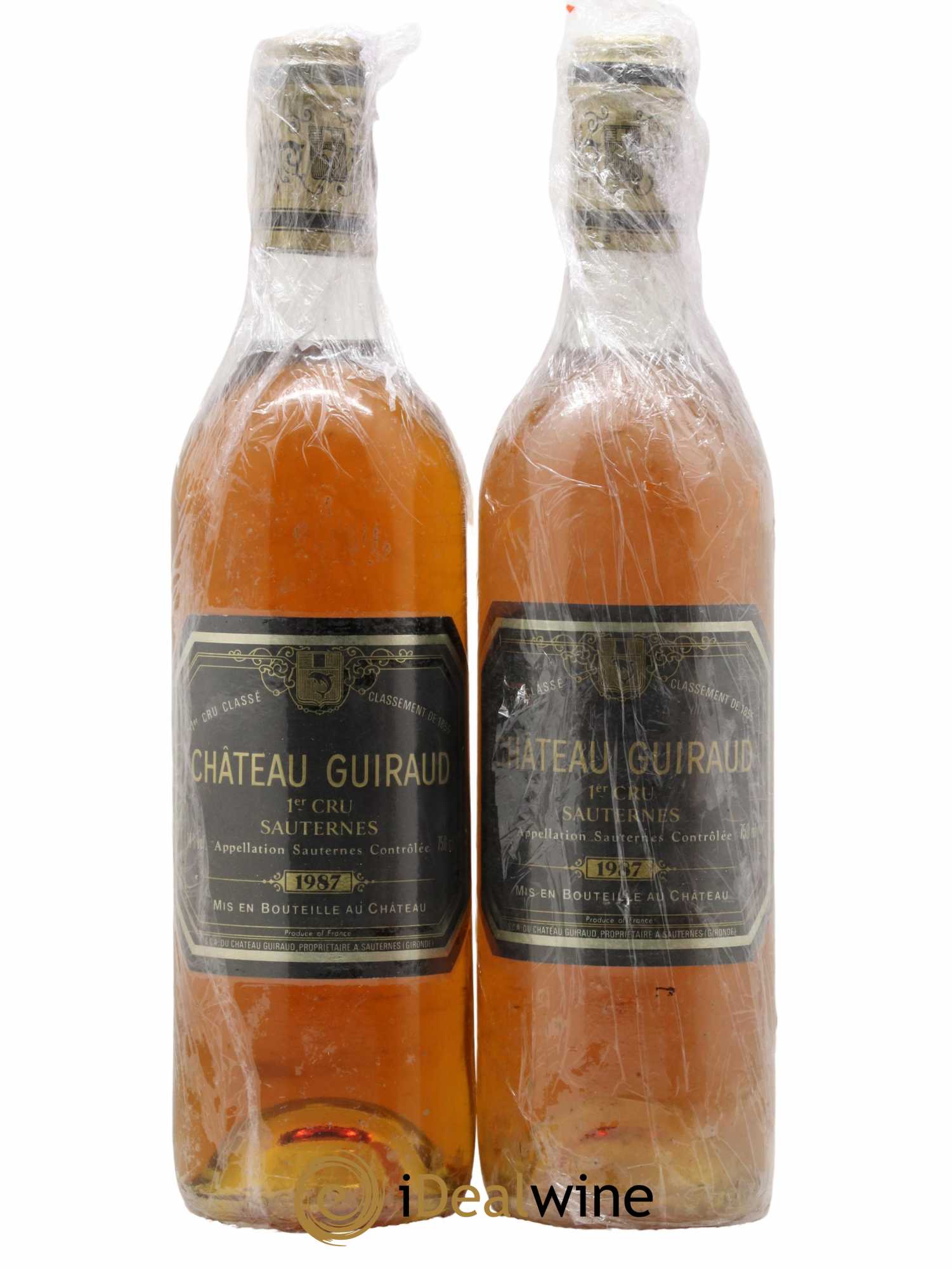 Château Guiraud 1er Grand Cru Classé 1987 - Lotto di 2 bottiglie - 0