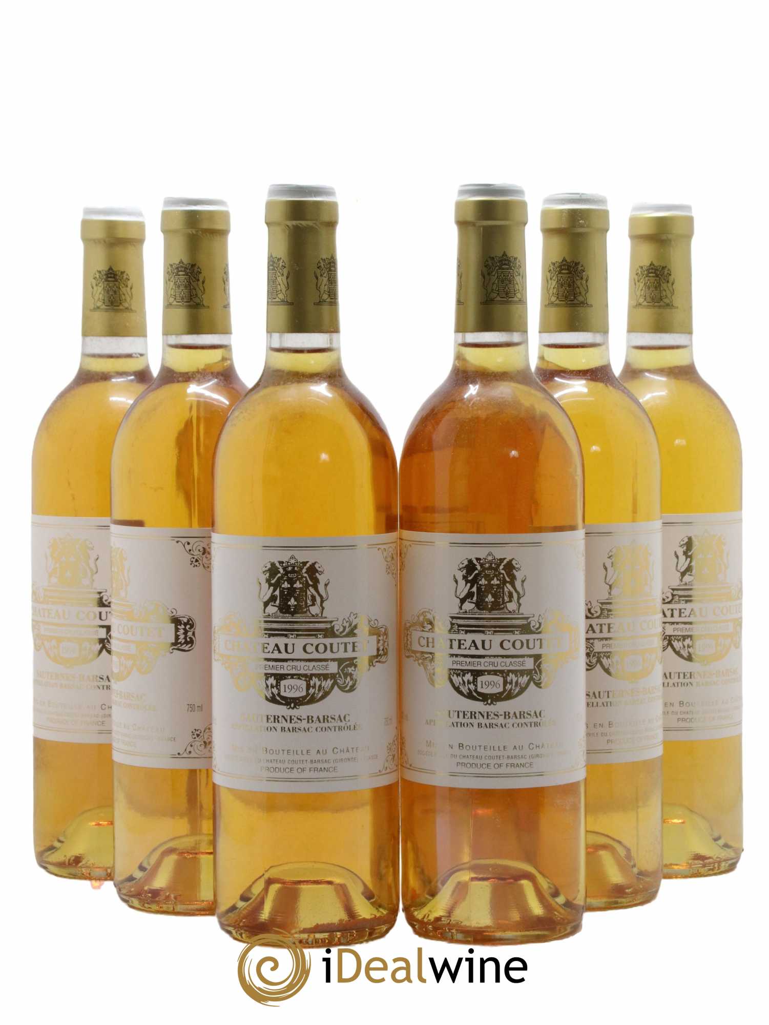 Château Coutet 1er Grand Cru Classé 1996 - Lotto di 6 bottiglie - 0