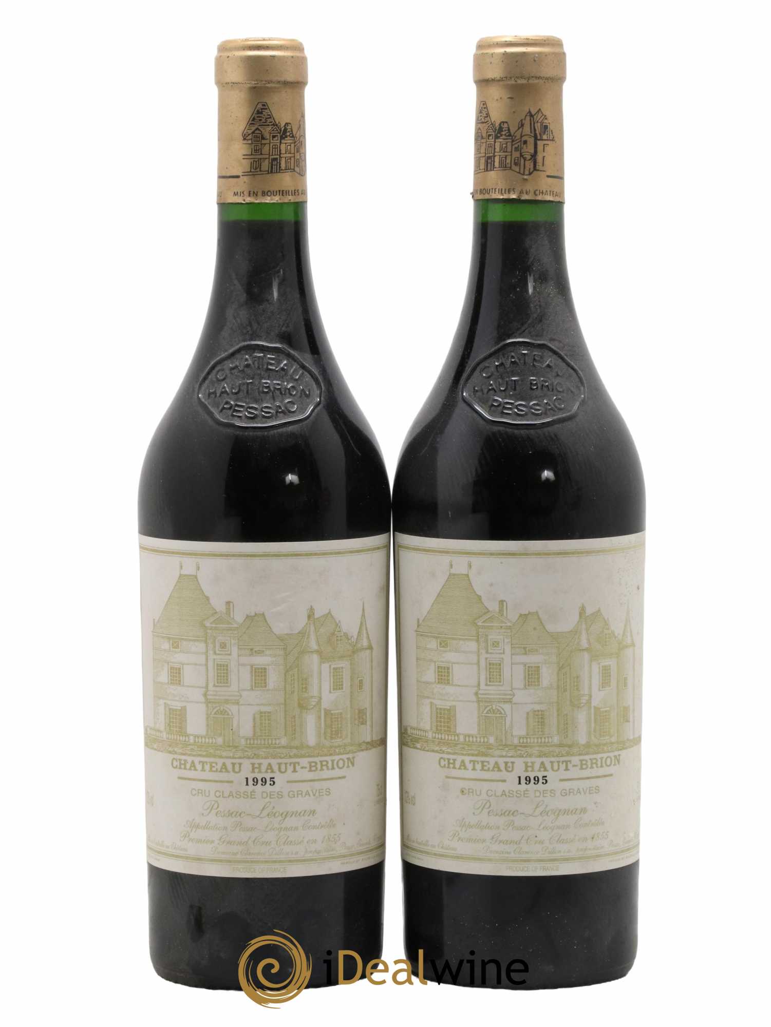 Château Haut Brion 1er Grand Cru Classé 1995 - Lot de 2 bouteilles - 0