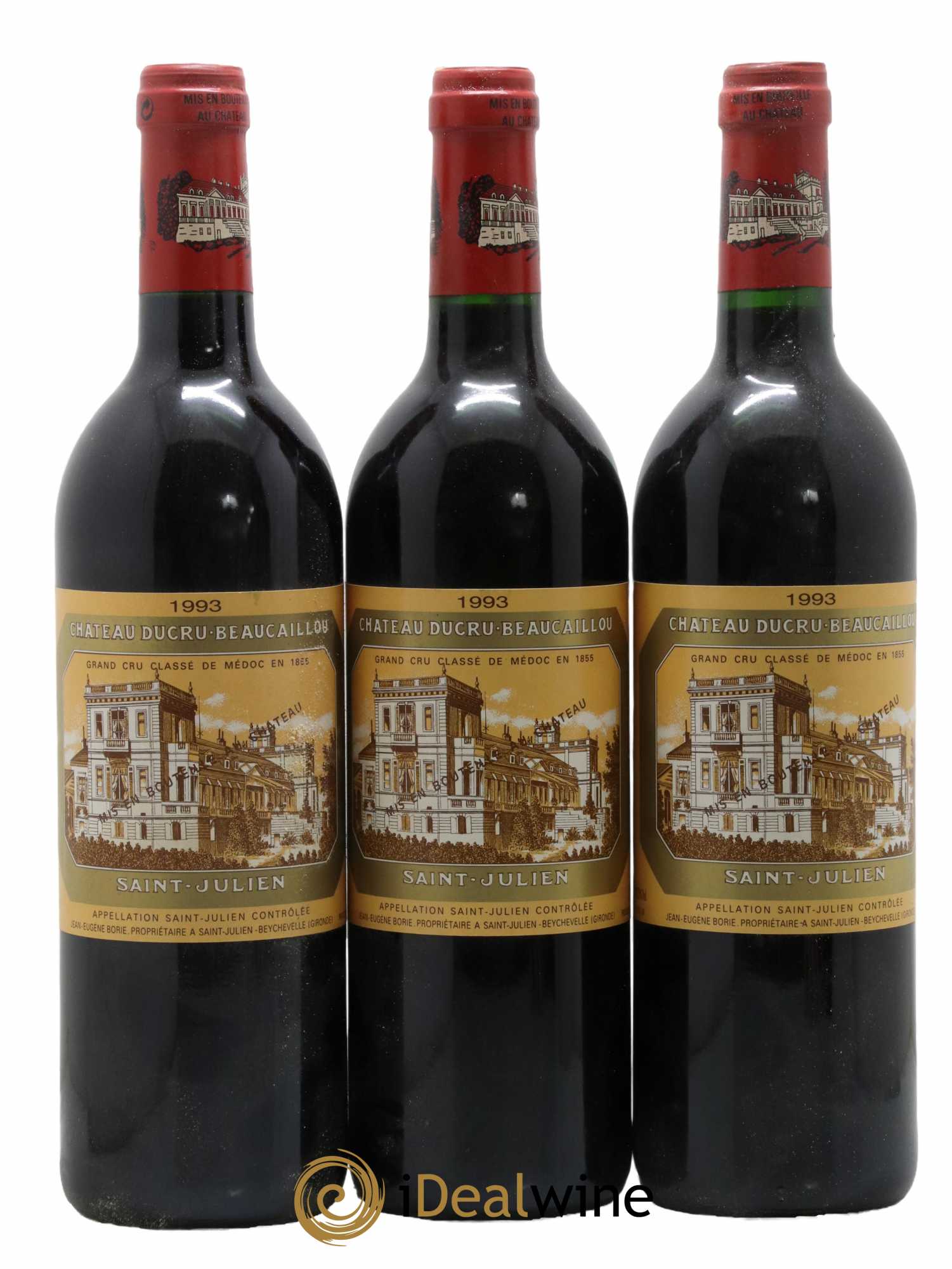 Château Ducru Beaucaillou 2ème Grand Cru Classé 1993 - Lot de 3 bouteilles - 0