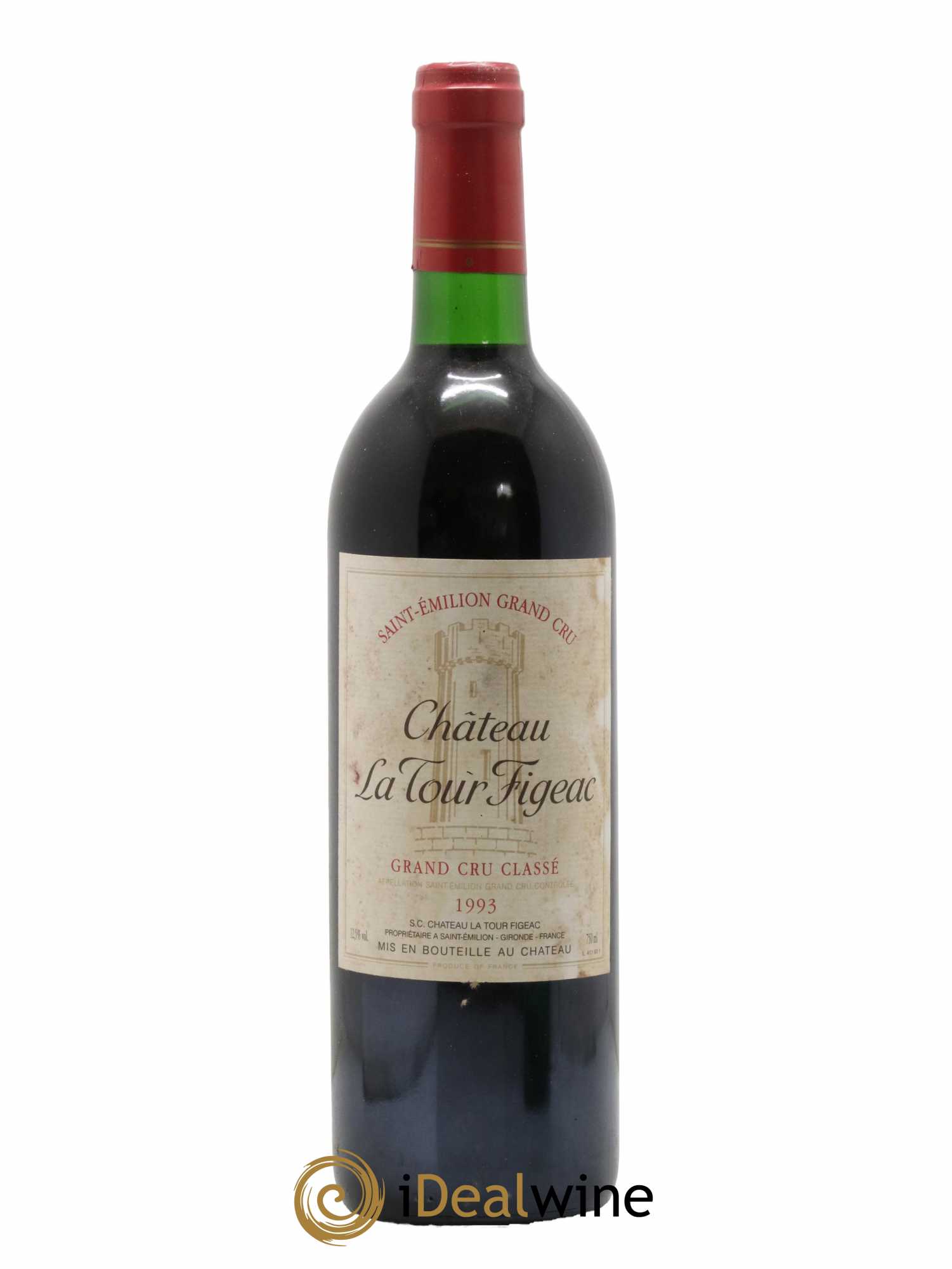 Château la Tour Figeac Grand Cru Classé 1993 - Lot de 1 bouteille - 0