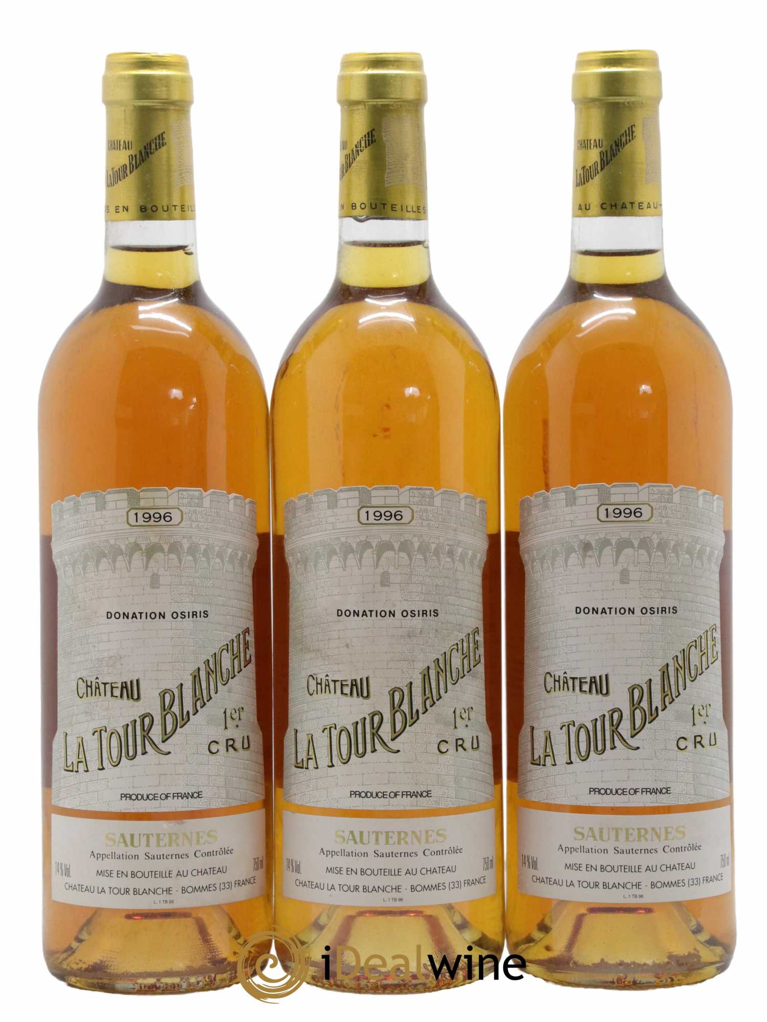 Château la Tour Blanche 1er Grand Cru Classé 1996 - Lotto di 12 bottiglie - 1