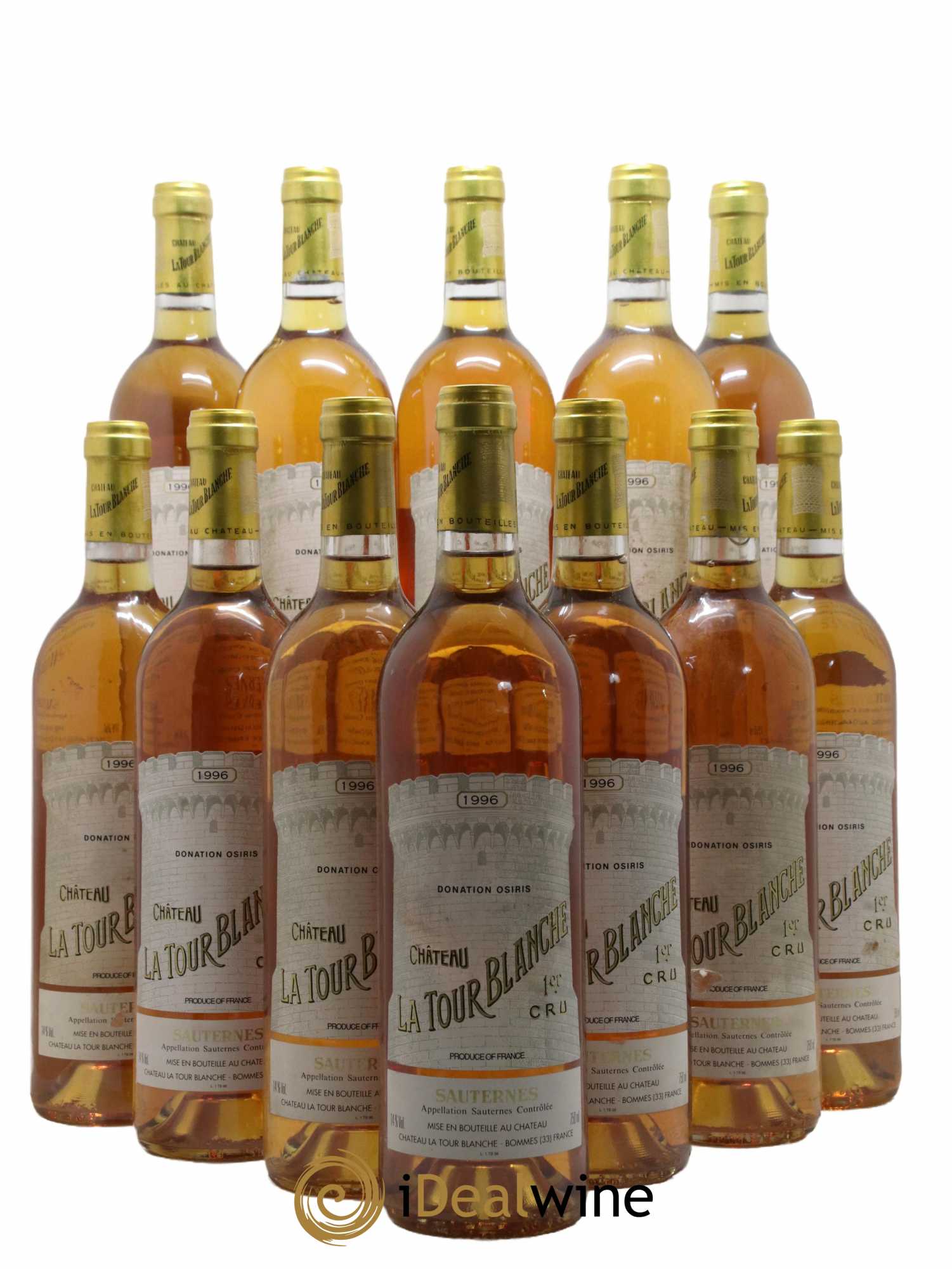 Château la Tour Blanche 1er Grand Cru Classé 1996 - Lotto di 12 bottiglie - 0