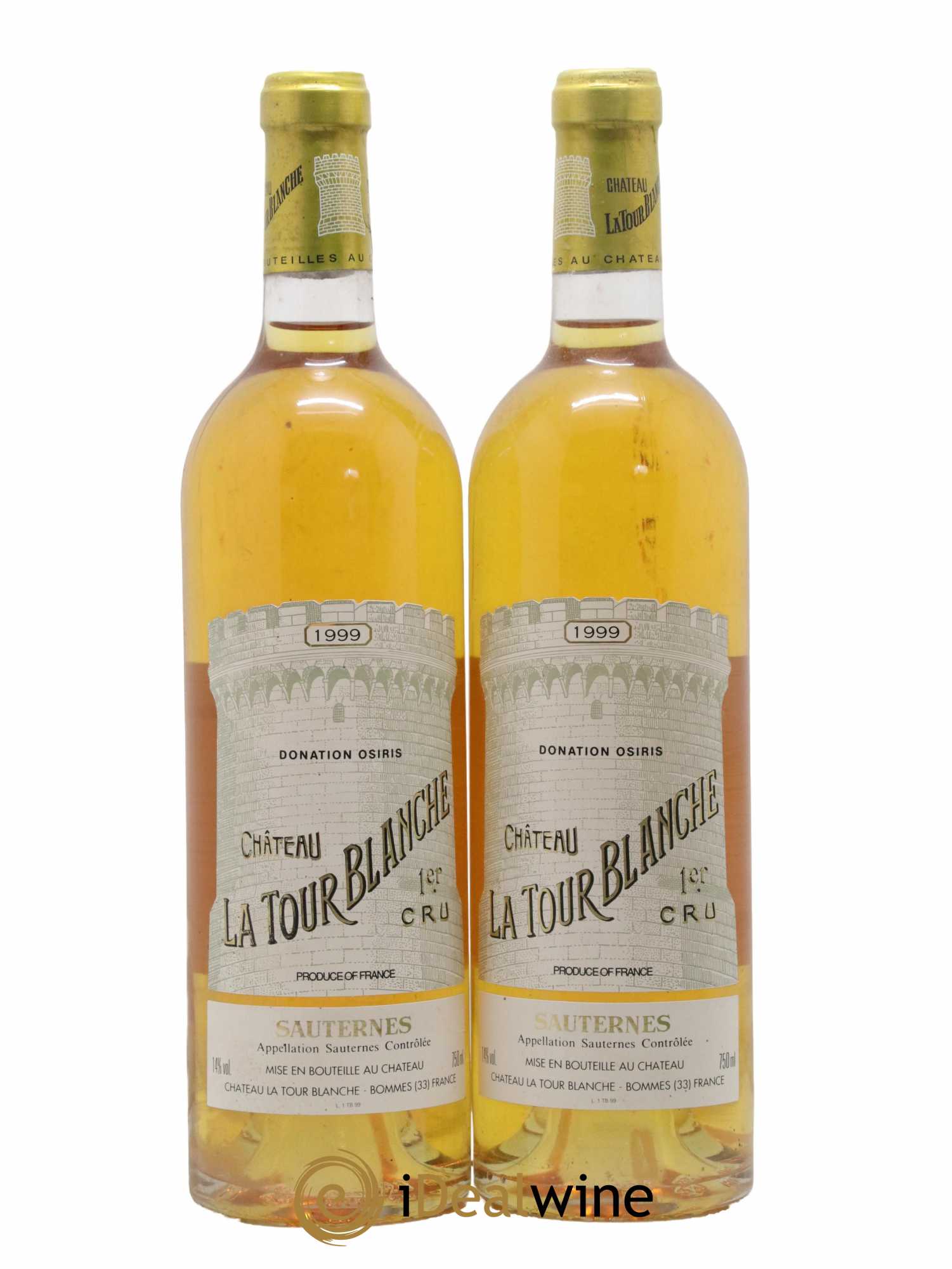 Château la Tour Blanche 1er Grand Cru Classé 1999 - Lot de 2 bouteilles - 0