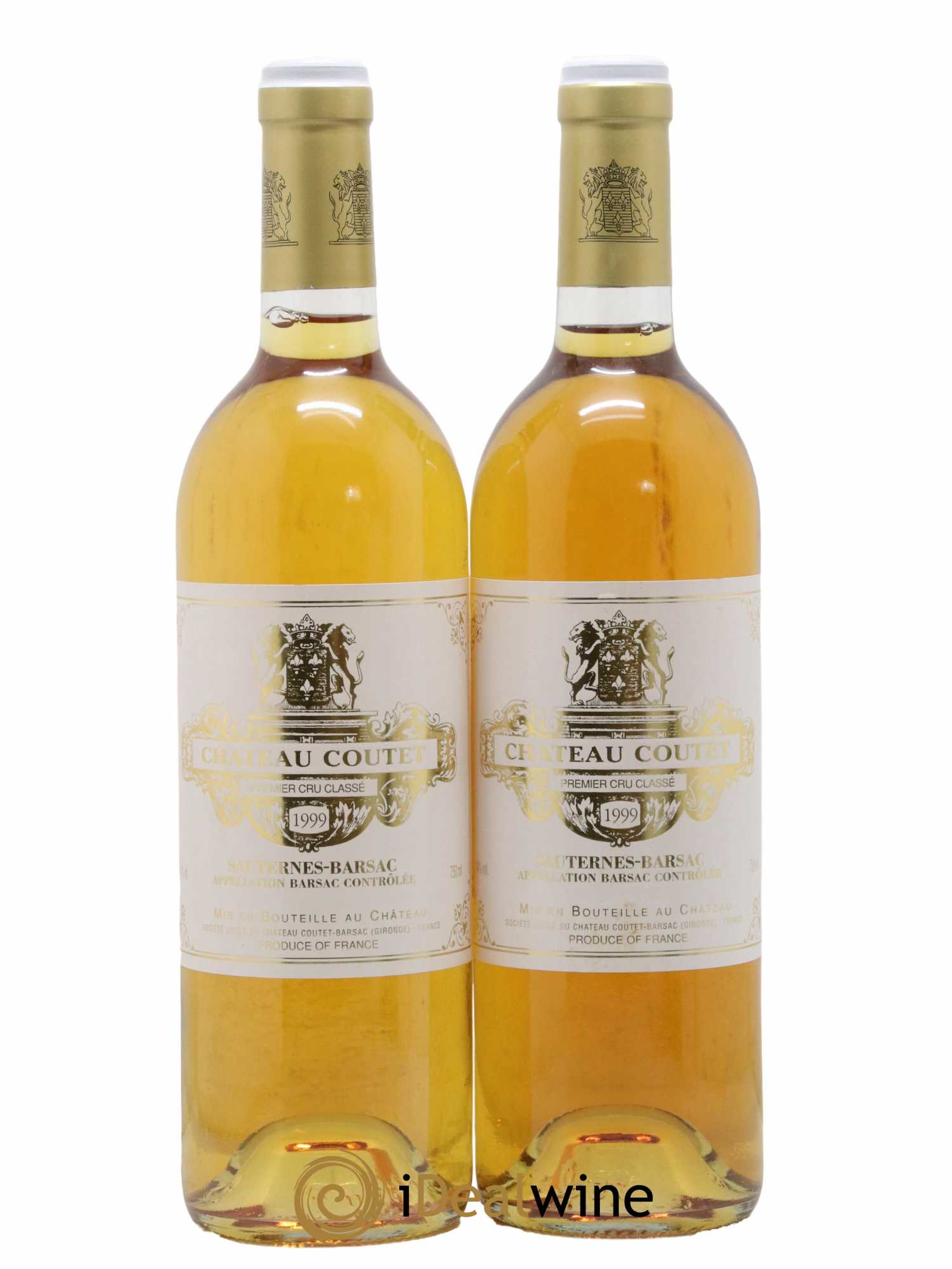 Château Coutet 1er Grand Cru Classé 1999 - Lot de 2 bouteilles - 0