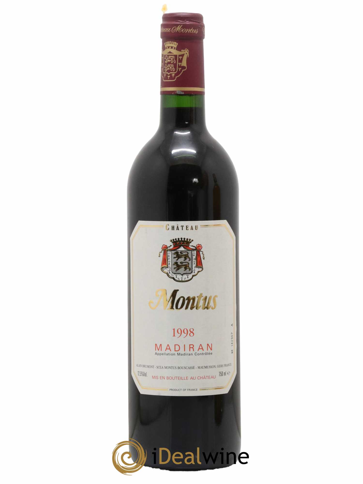 Madiran Château Montus Alain Brumont 1998 - Lot de 1 bouteille - 0