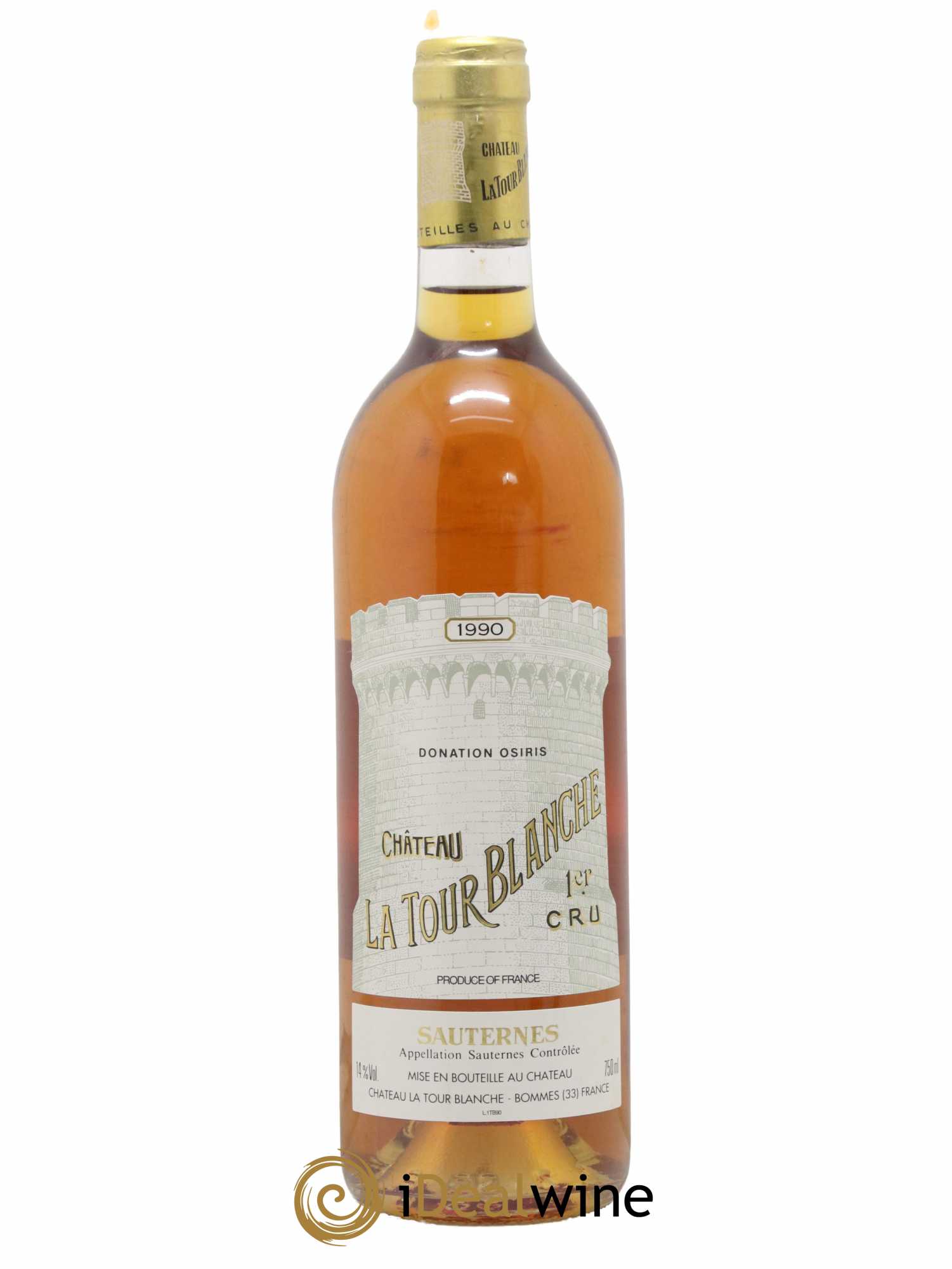 Château la Tour Blanche 1er Grand Cru Classé 1990 - Lot de 1 bouteille - 0