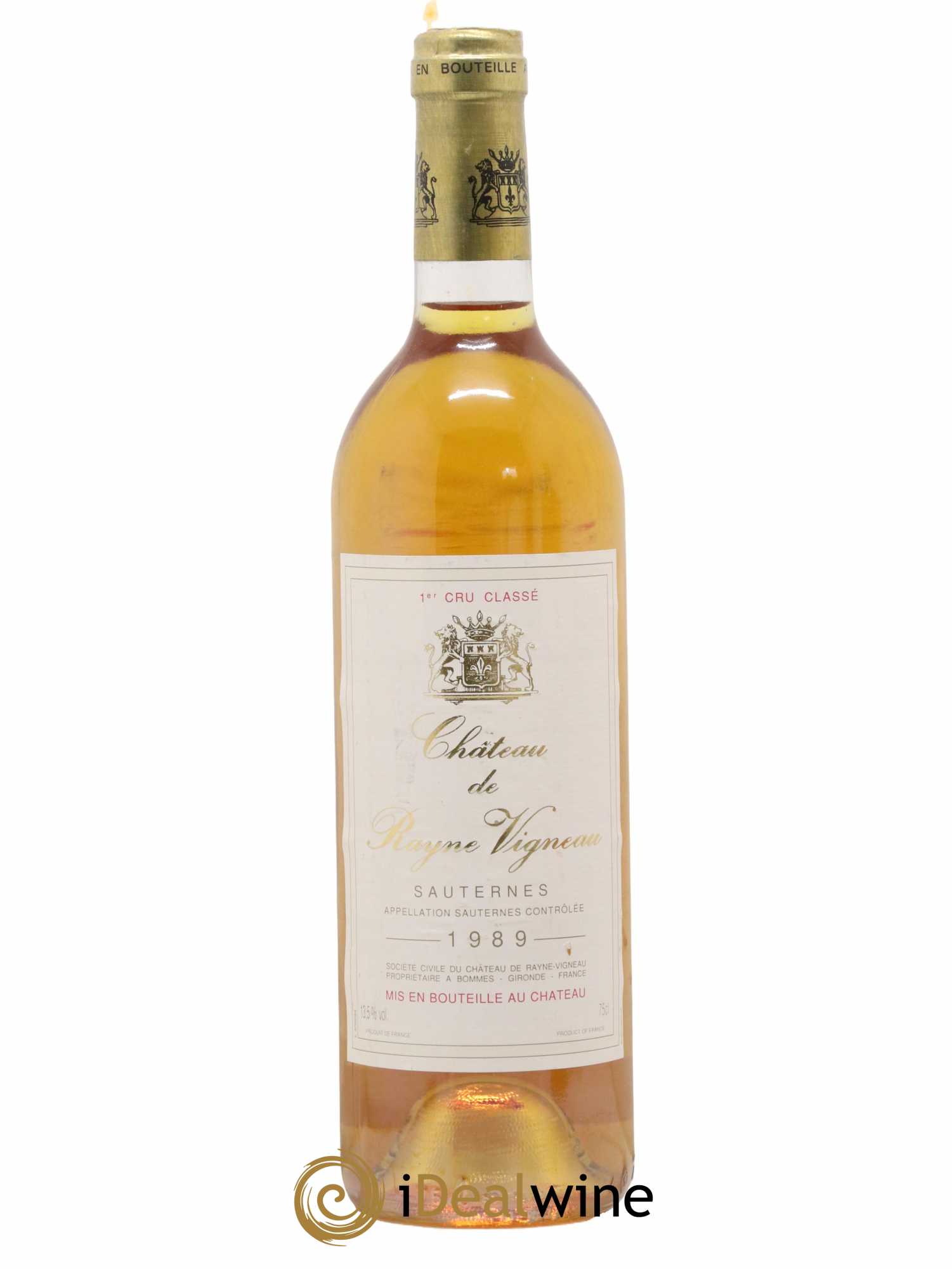 Château de Rayne Vigneau 1er Grand Cru Classé 1989 - Lotto di 1 bottiglia - 0