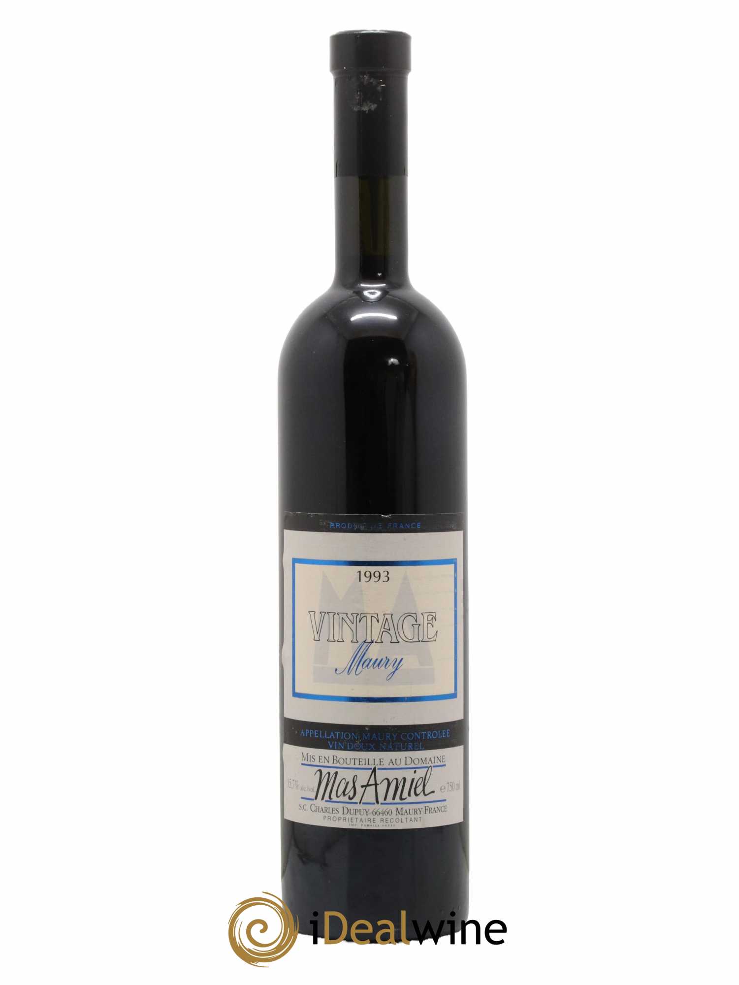 Maury Mas Amiel Vintage 1993 - Lot de 1 bouteille - 0
