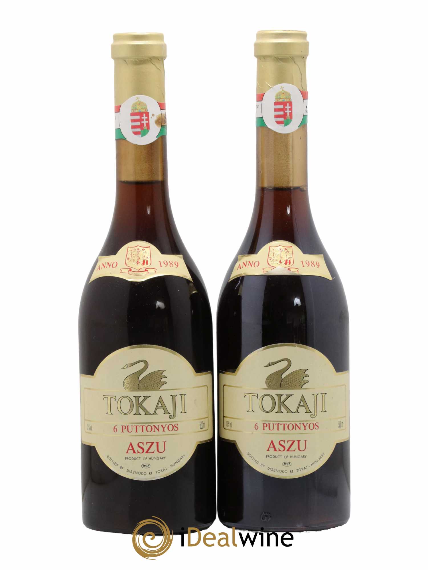 Tokaji Aszù 6 Puttonyos Disznoko 50cl 1989 - Lotto di 2 bottiglie - 0