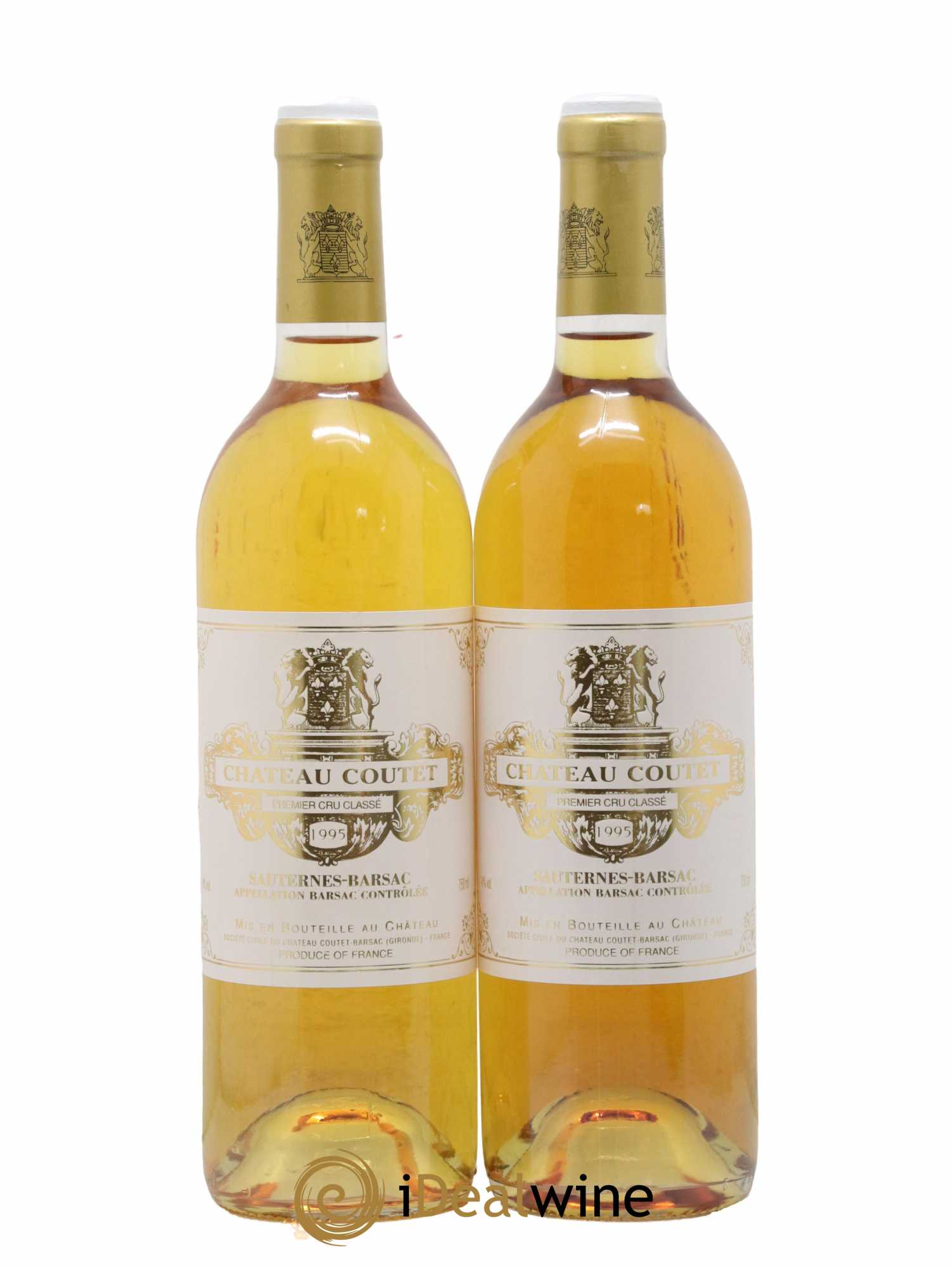 Château Coutet 1er Grand Cru Classé 1995 - Lotto di 2 bottiglie - 0