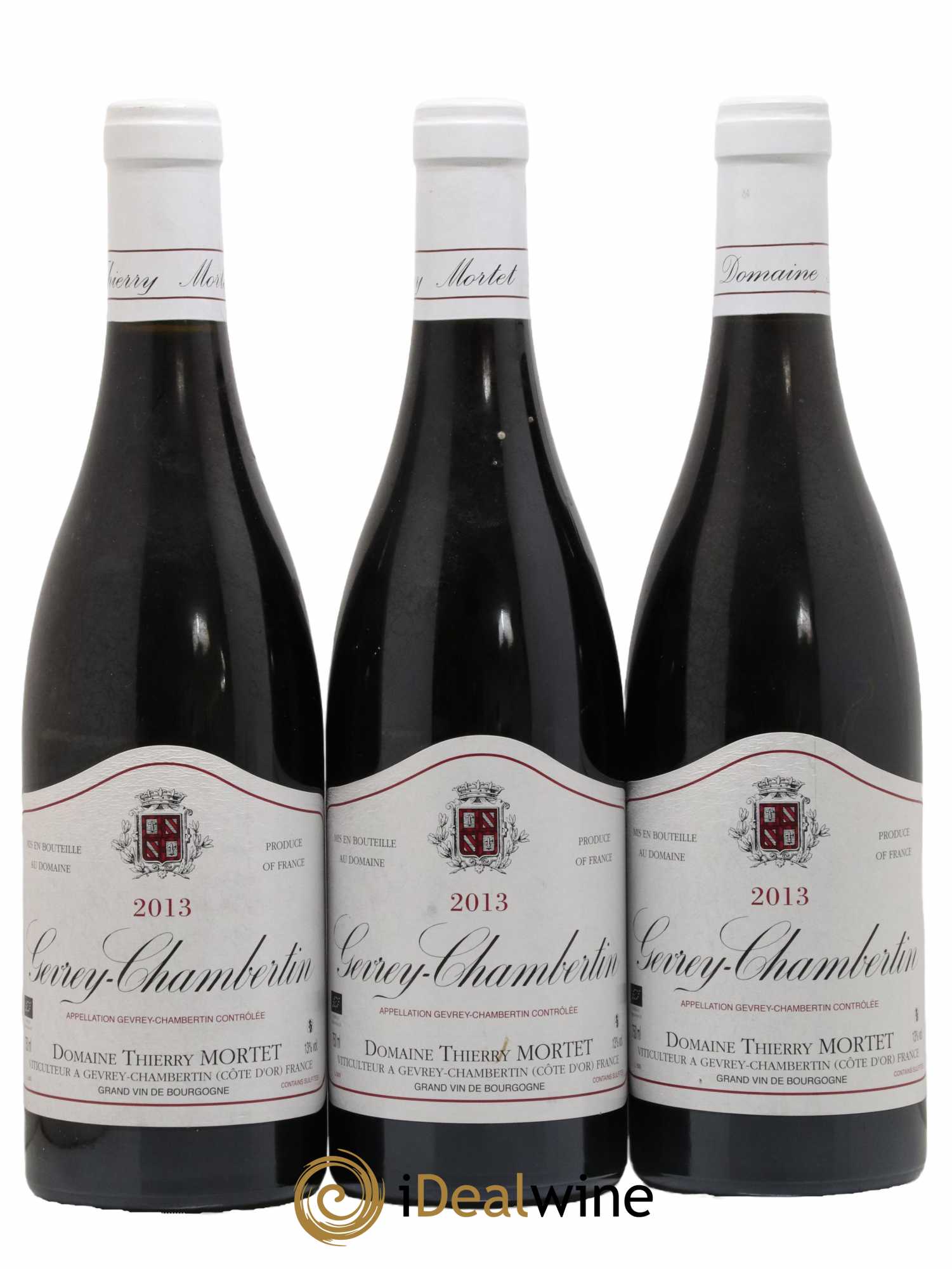 Gevrey-Chambertin Thierry Mortet (Domaine) 2013 - Lotto di 3 bottiglie - 0