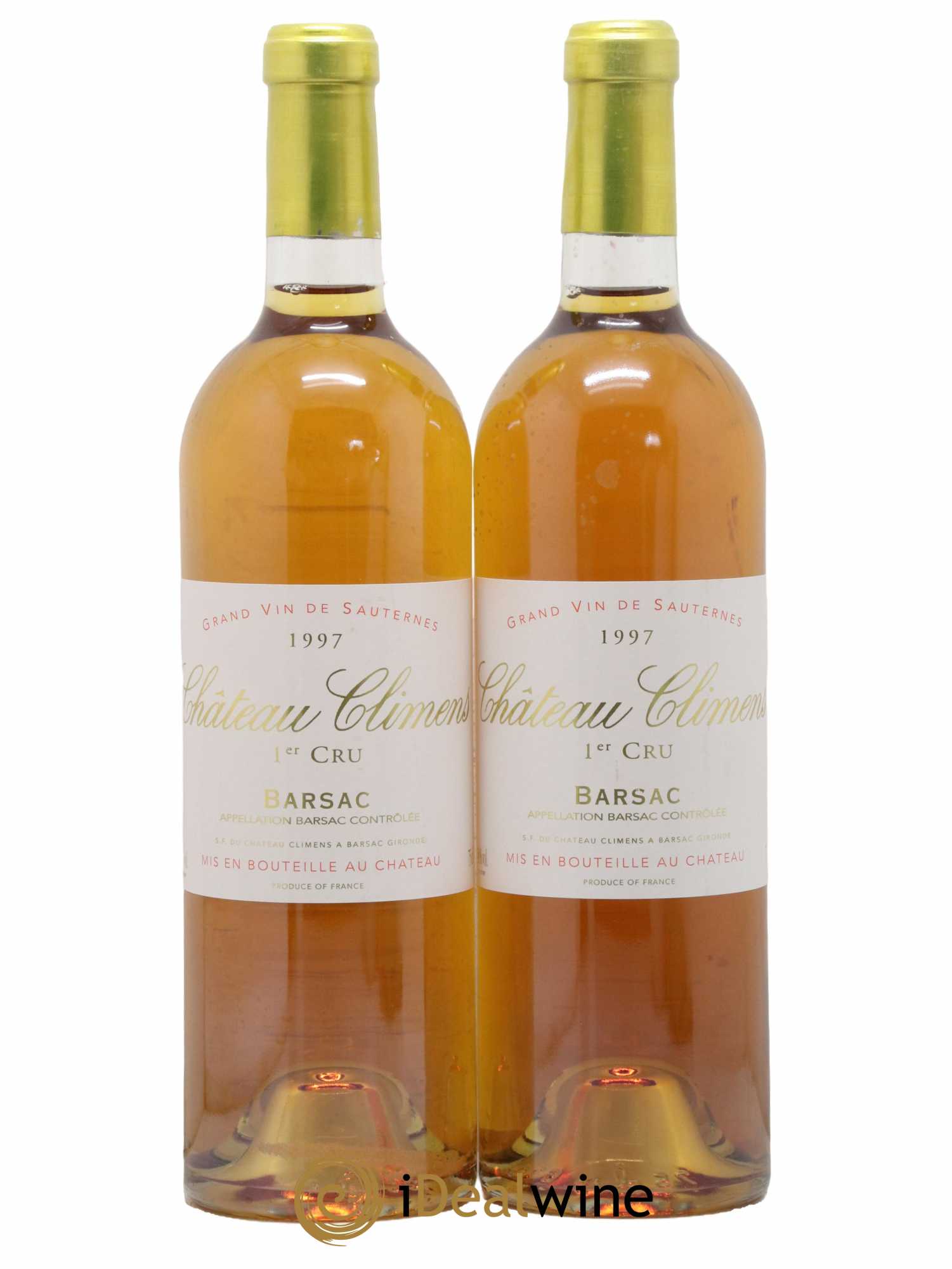 Château Climens 1er Grand Cru Classé 1997 - Lotto di 2 bottiglie - 0