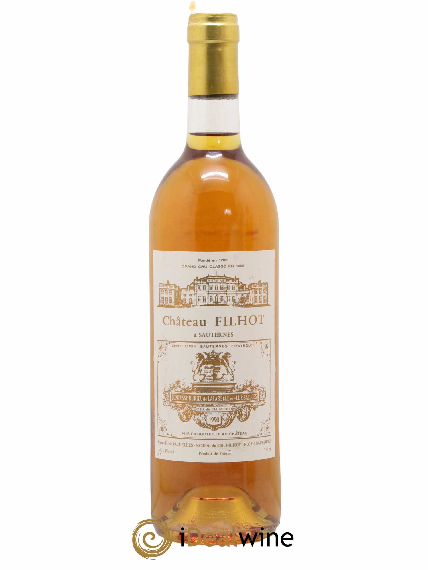 Château Filhot 2ème Grand Cru Classé 1990 - Lotto di 1 bottiglia - 0