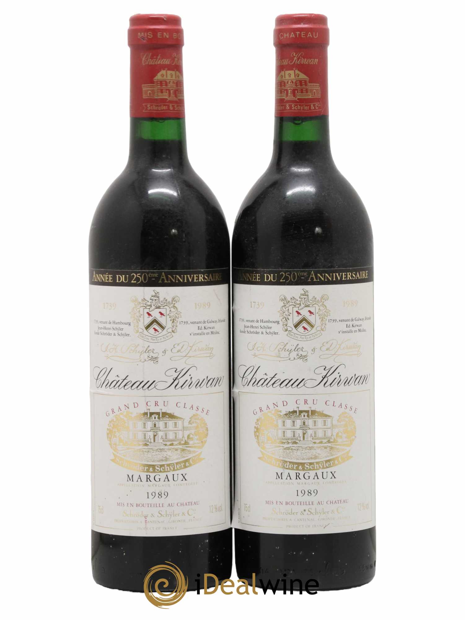 Château Kirwan 3ème Grand Cru Classé 1989 - Lot of 2 bottles - 0